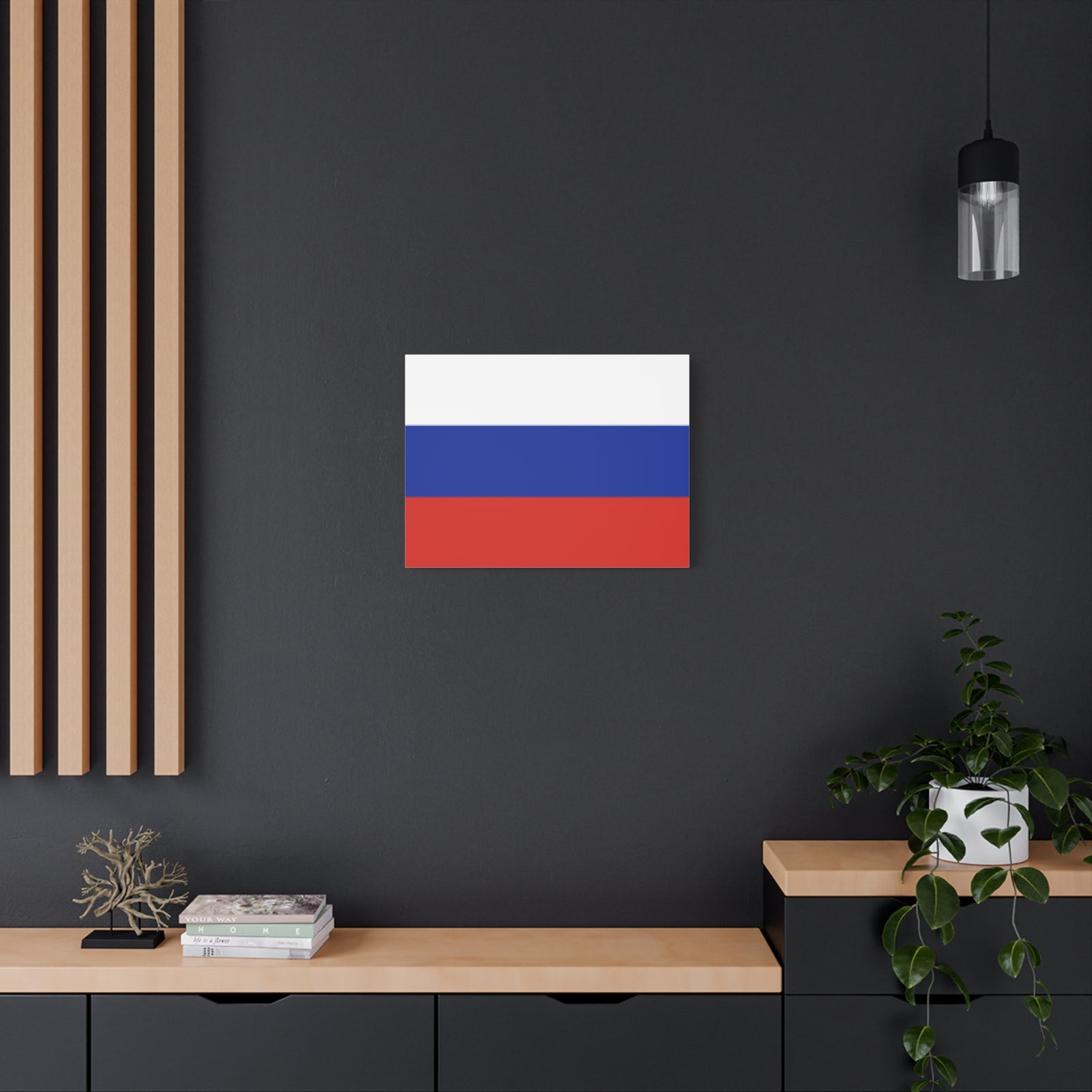 Russia Country Flag Canvas Vibrant Wall Art Unframed Home Decor-Express Your Love Gifts