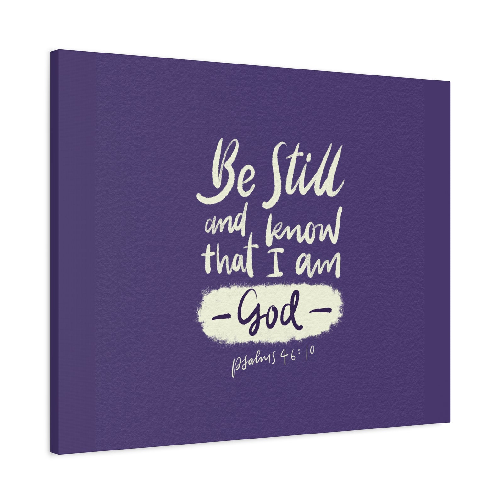 Scripture Walls I Am God Psalm 46:10 Bible Verse Canvas Christian Wall Art Ready to Hang-Express Your Love Gifts