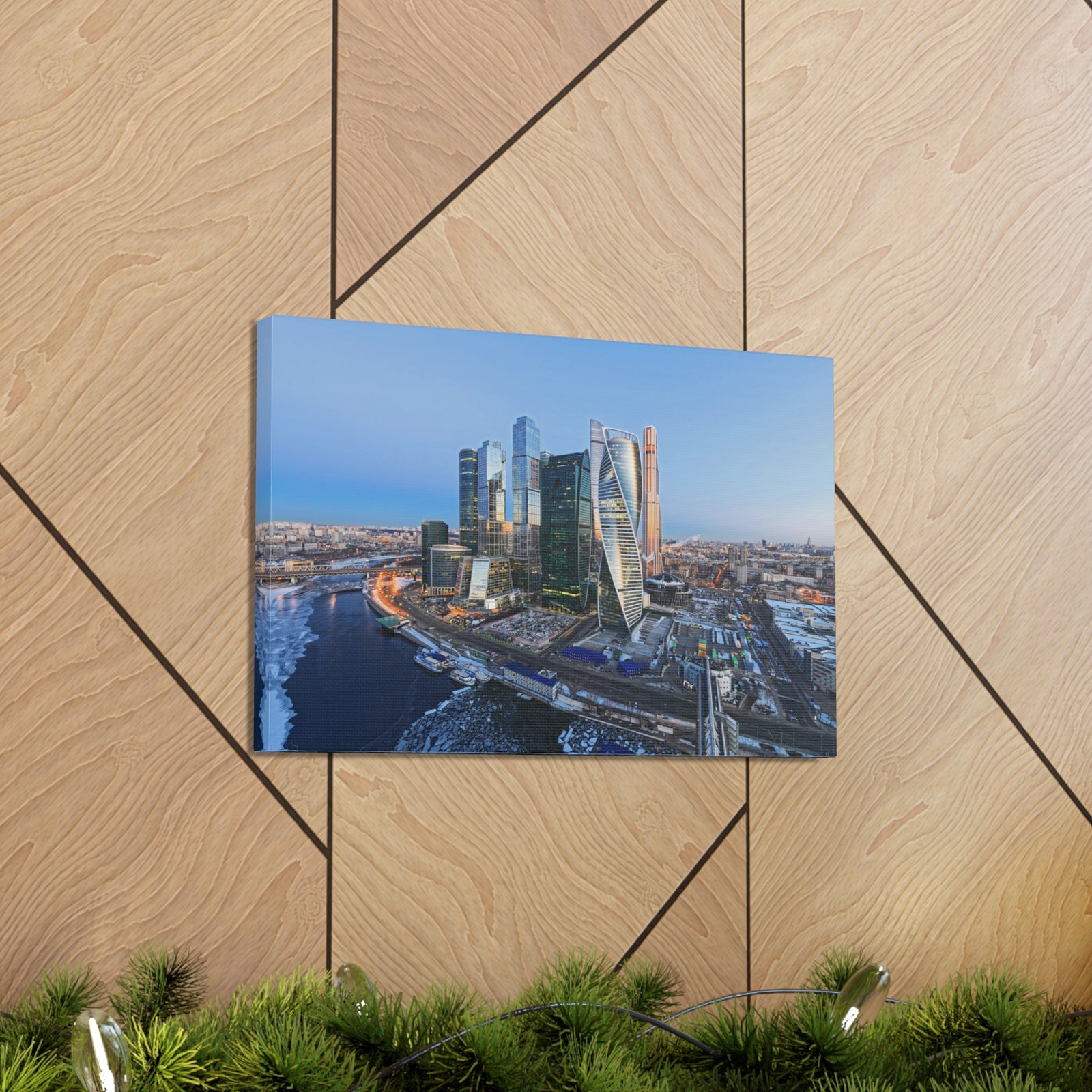 Moscow Daytime Skyline Canvas Artwork High-Quality Breathtaking Stunning Cityscape for Home Decor Ready to Hang-Express Your Love Gifts