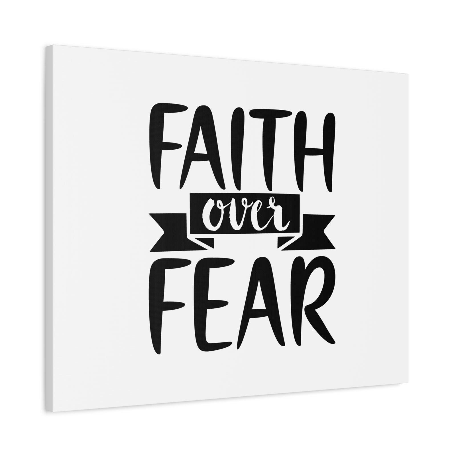 Scripture Canvas Faith Over Fear Psalm 118:6 Christian Wall Art Bible Verse Print Ready to Hang-Express Your Love Gifts