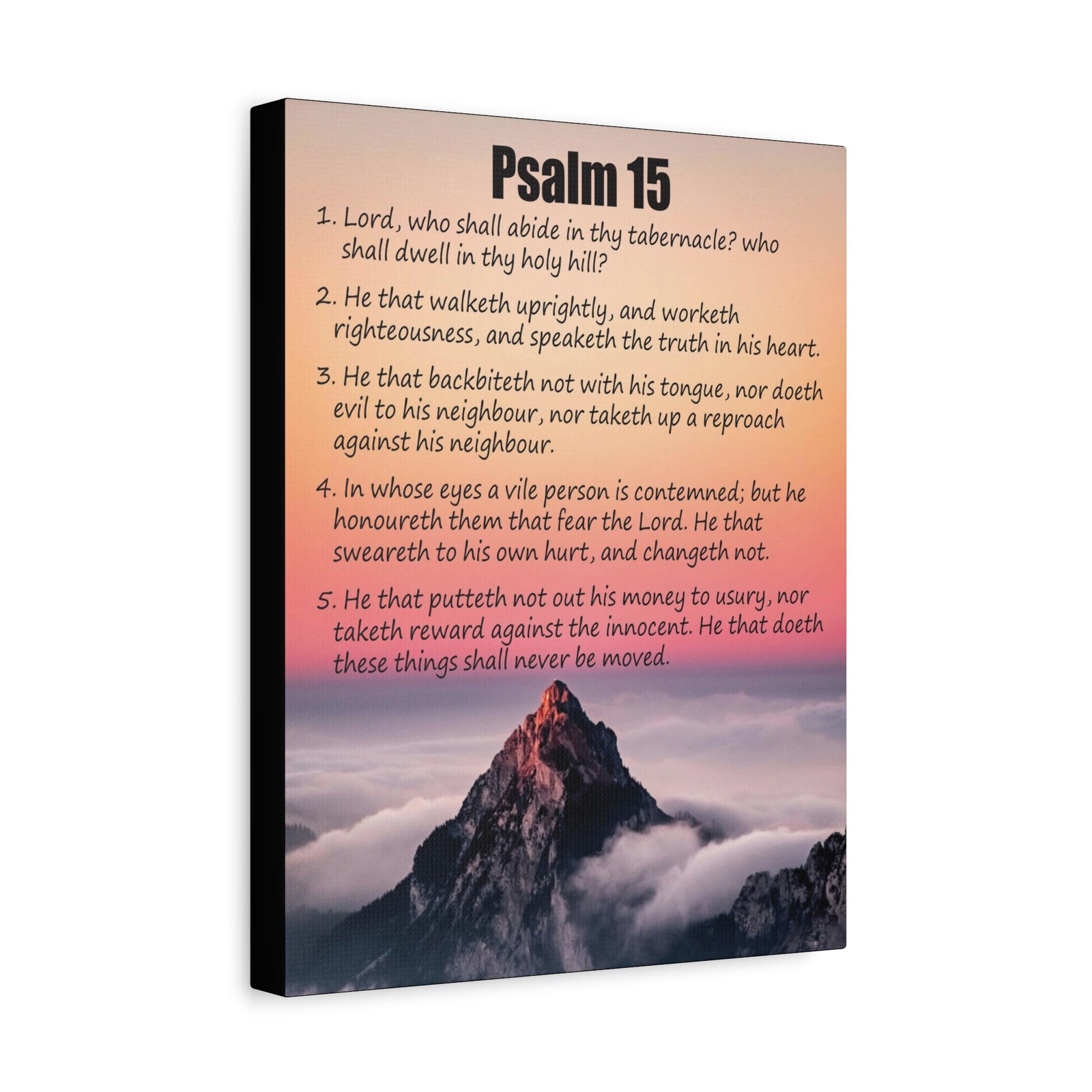 Scripture Walls Abide in God's Sanctuary Psalm 15:2 Christian Wall Art Print Ready to Hang-Express Your Love Gifts
