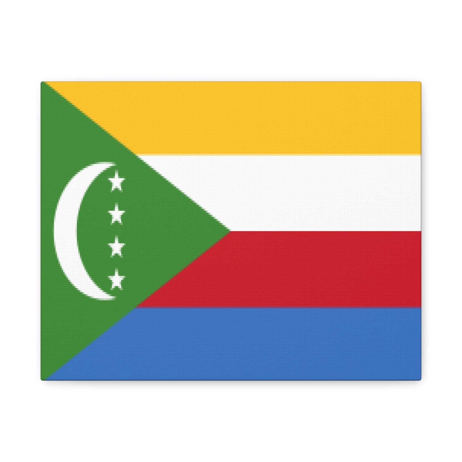 Comoros Country Flag Canvas Vibrant Wall Art Unframed Home Decor-Express Your Love Gifts
