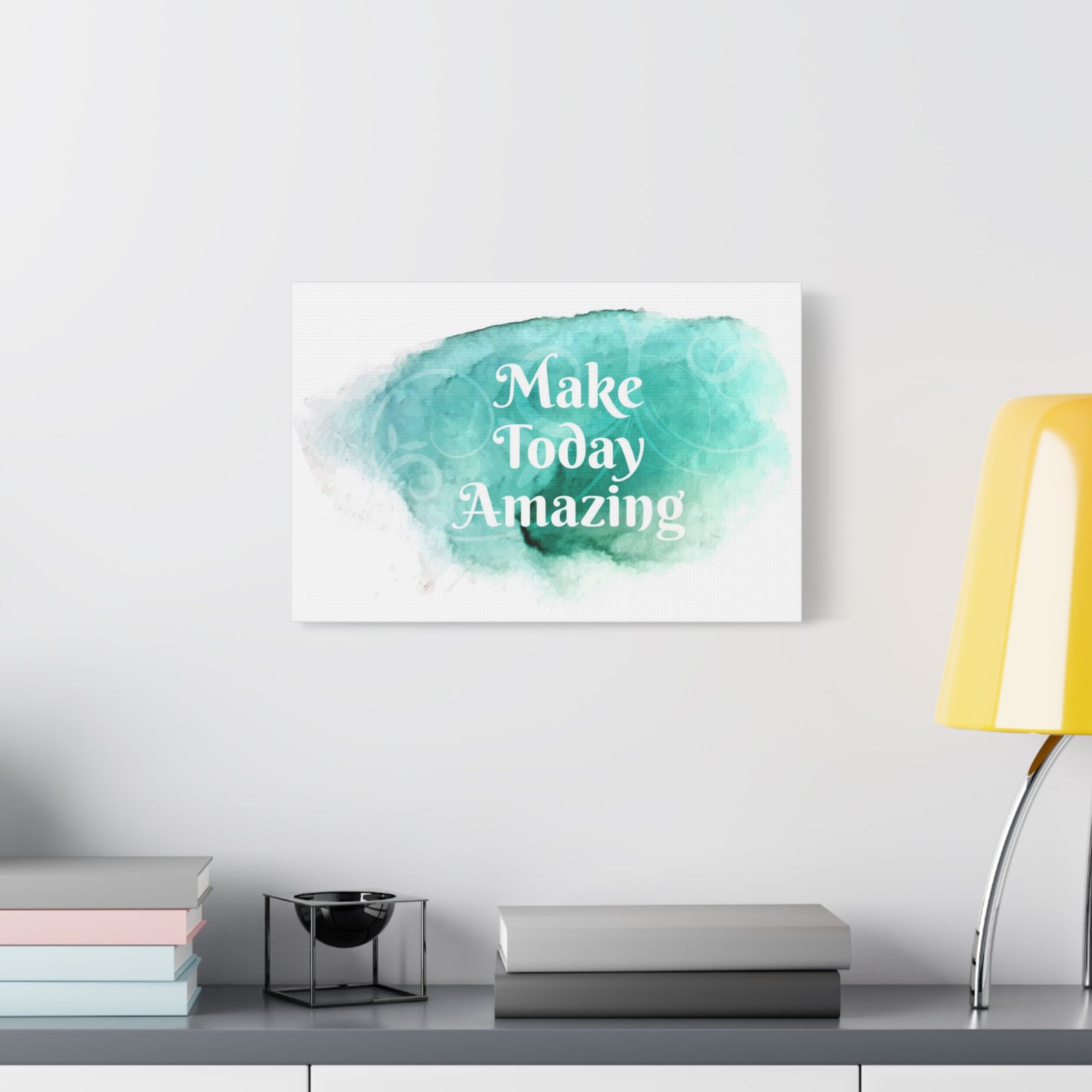 Make Today Amazing Inspirational Quote Canvas Wall Art Motivational Motto Inspiring Prints Artwork Decor Ready to Hang-Express Your Love Gifts