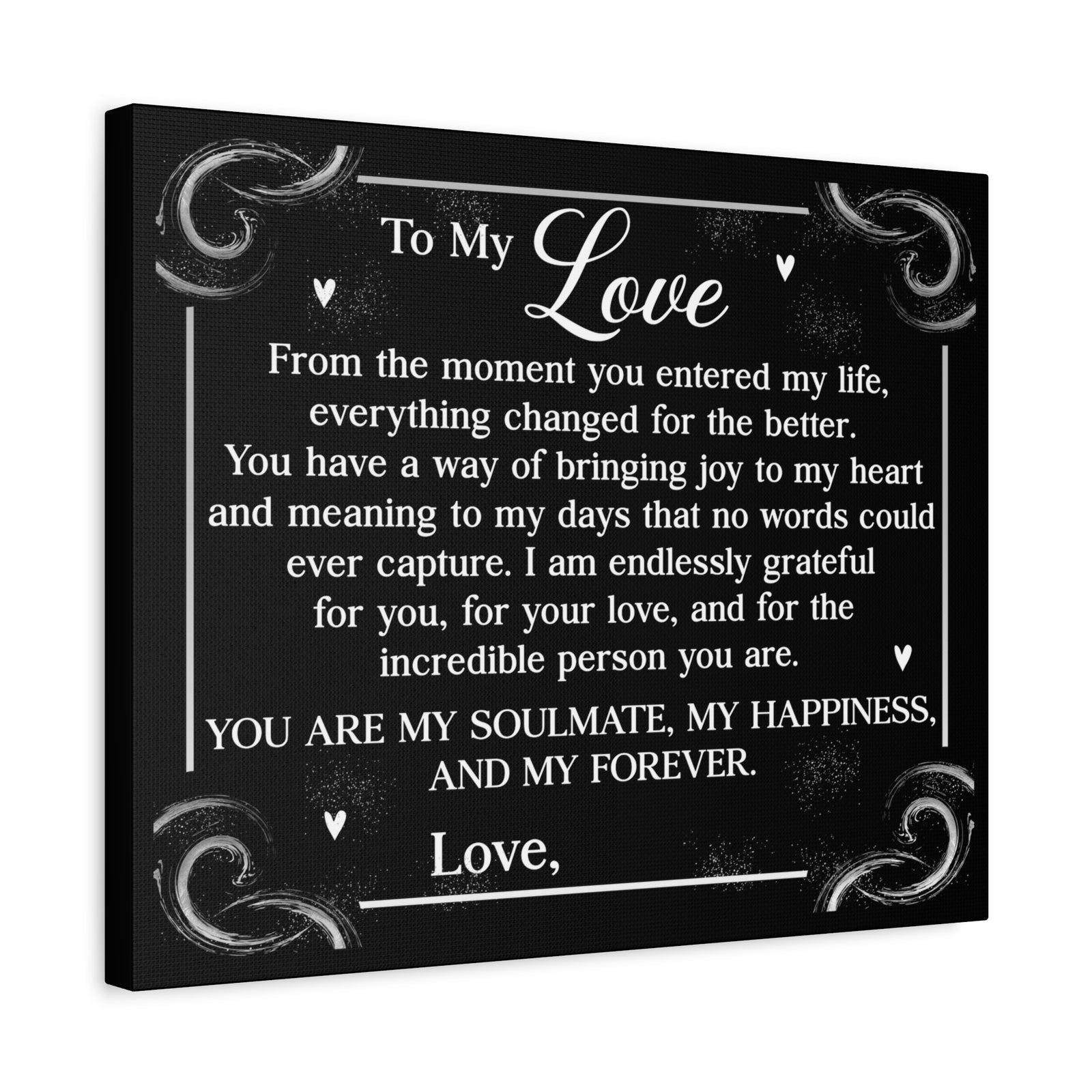 Personalized You Are My Soulmate Romantic Inspirational Print Ready to Hang Artwork Unframed-Express Your Love Gifts