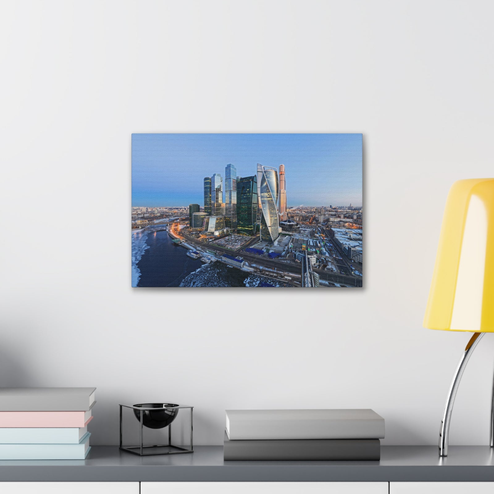 Moscow Daytime Skyline Canvas Artwork High-Quality Breathtaking Stunning Cityscape for Home Decor Ready to Hang-Express Your Love Gifts