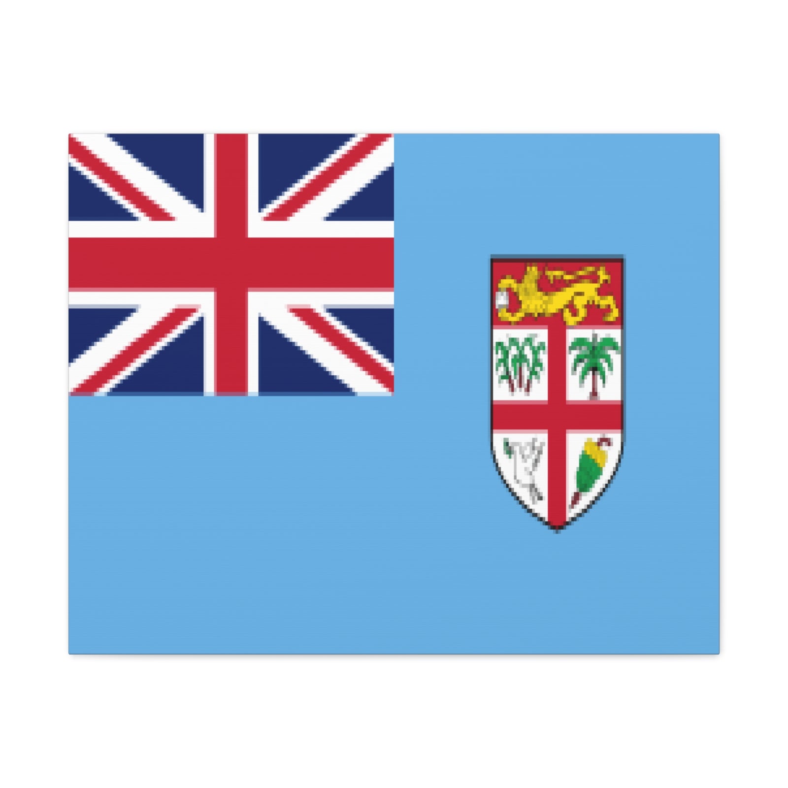 Fiji Country Flag Canvas Vibrant Wall Art Unframed Home Decor-Express Your Love Gifts