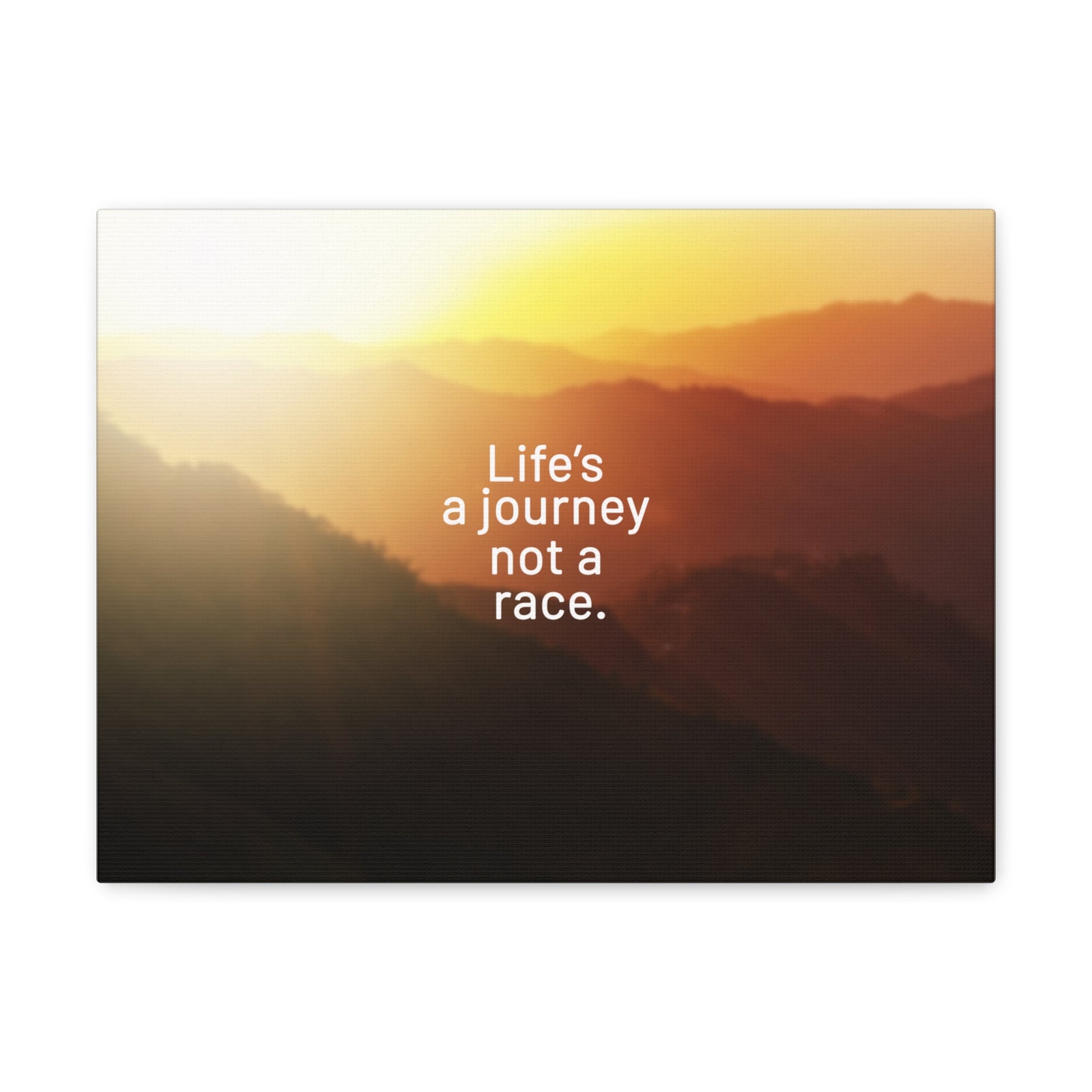 Scripture Walls Inspirational Quote Canvas Life's A Journey Not A Race Wall Art Motivational Motto Inspiring Prints Artwork Decor Ready to Hang-Express Your Love Gifts