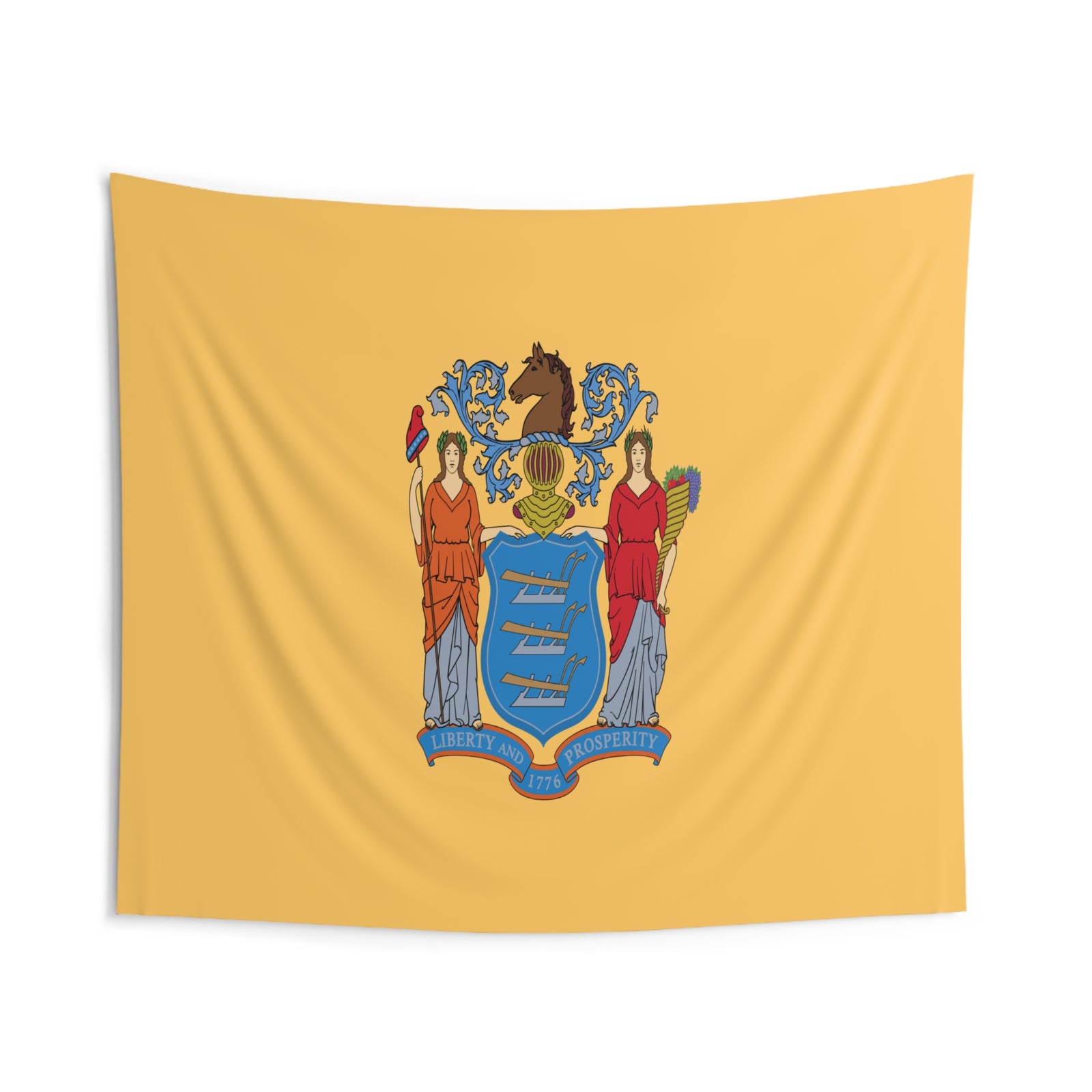 New Jersey State Flag Wall Hanging Tapestry-Express Your Love Gifts