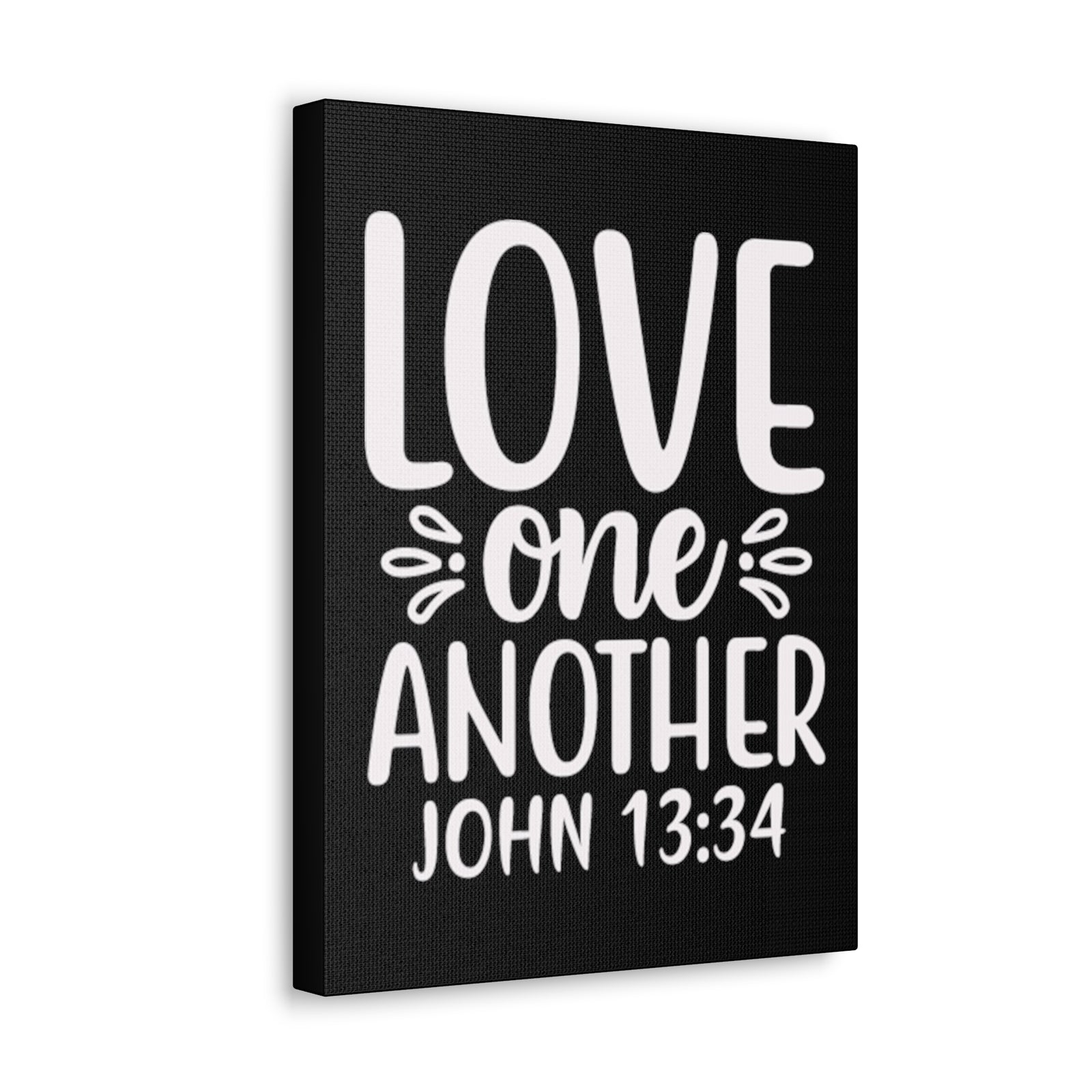 Scripture Walls John 13:34 Love One Another Bible Verse Canvas Christian Wall Art Ready to Hang Unframed-Express Your Love Gifts