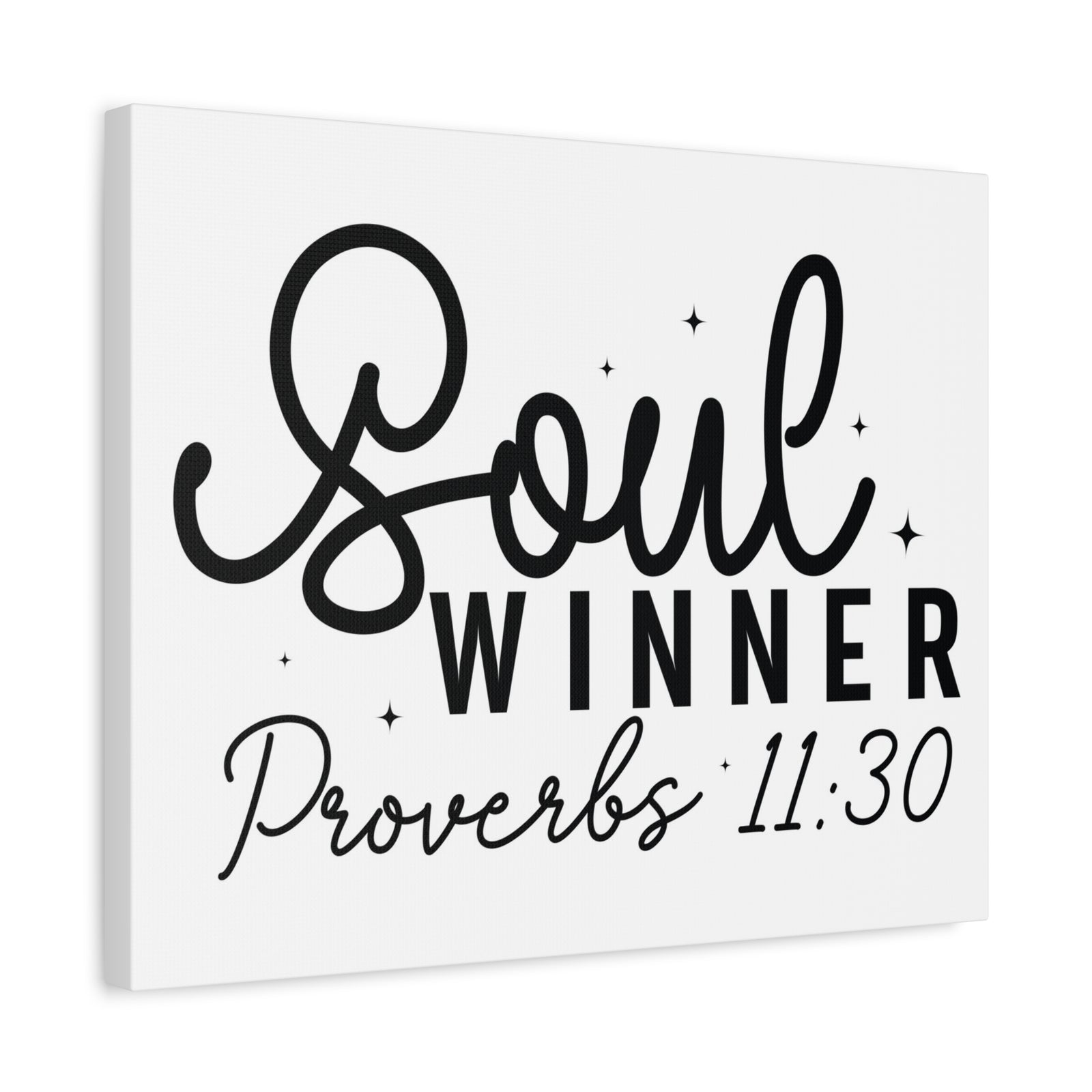 Scripture Walls Proverbs 11:30 Soul Winner Bible Verse Canvas Christian Wall Art Ready to Hang Unframed-Express Your Love Gifts