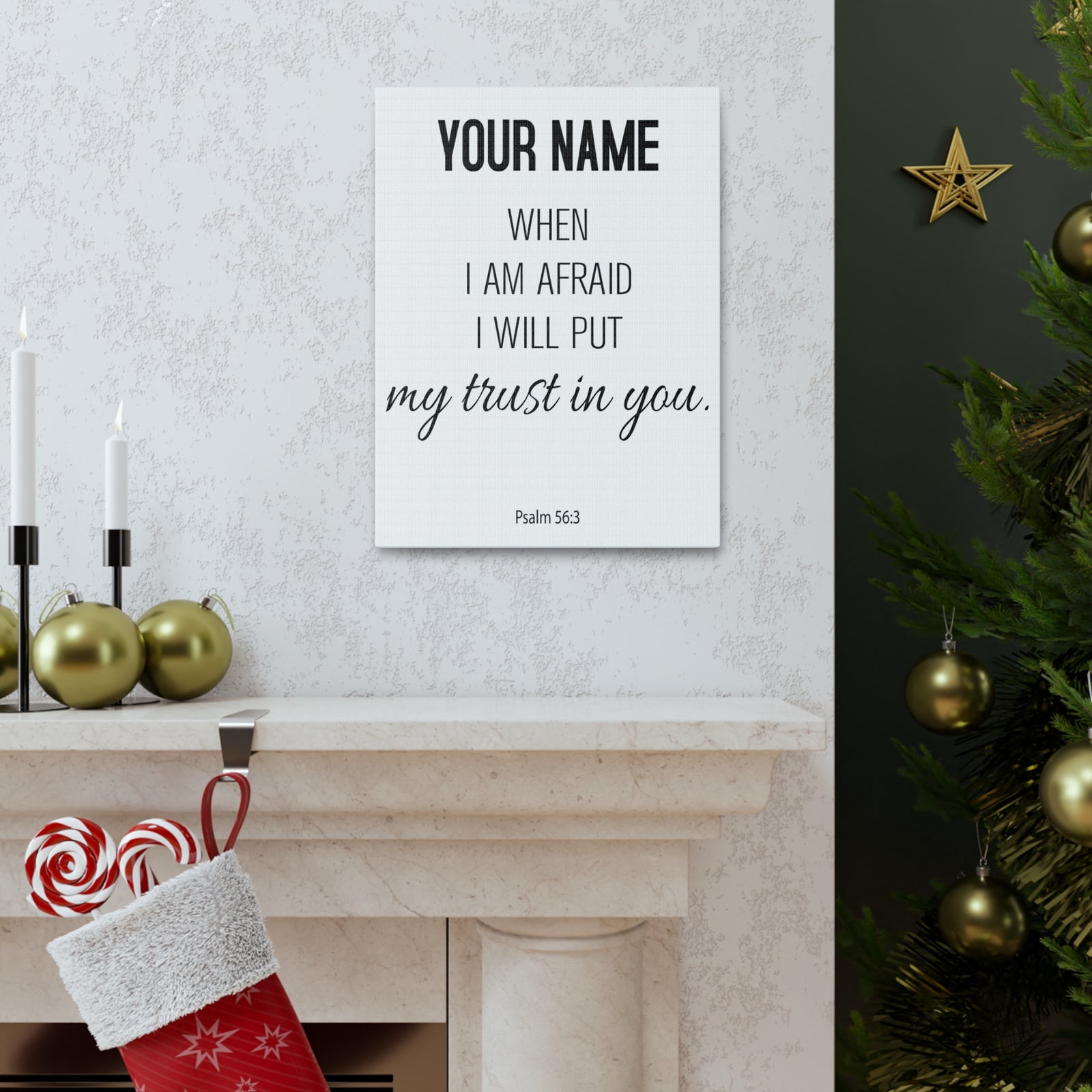 Personalized Psalm 56:3 I Will Put My Trust in You-Express Your Love Gifts