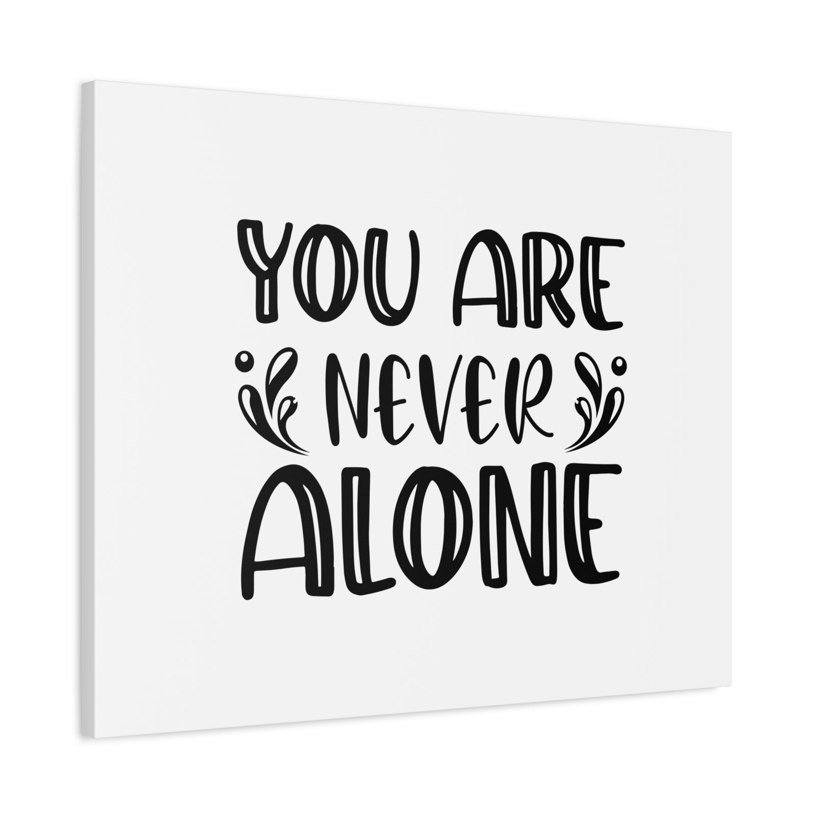 Scripture Canvas You Are Never Alone Psalm 23:4 Splash Christian Wall Art Bible Verse Print Ready to Hang-Express Your Love Gifts