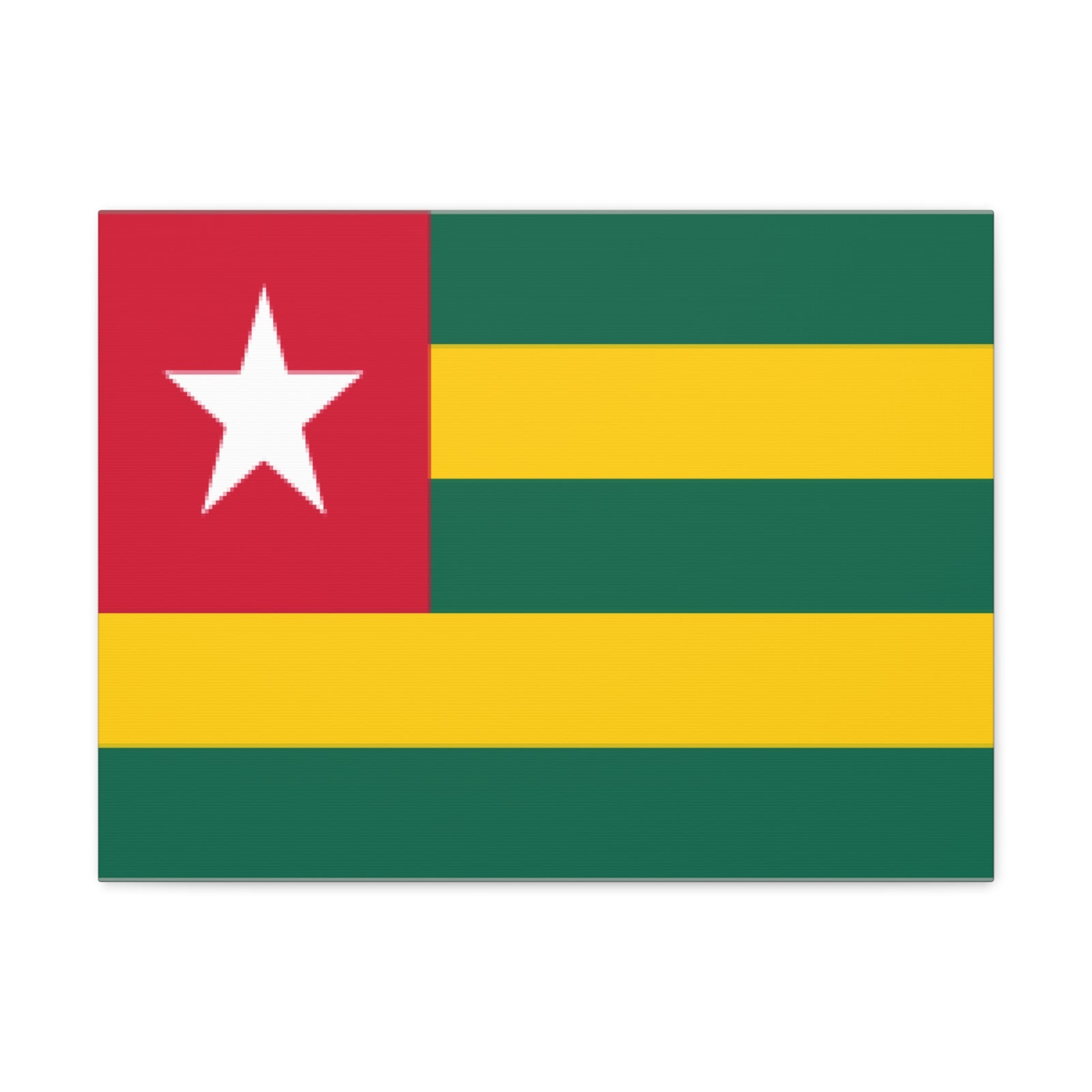Togo Country Flag Canvas Vibrant Wall Art Unframed Home Decor-Express Your Love Gifts