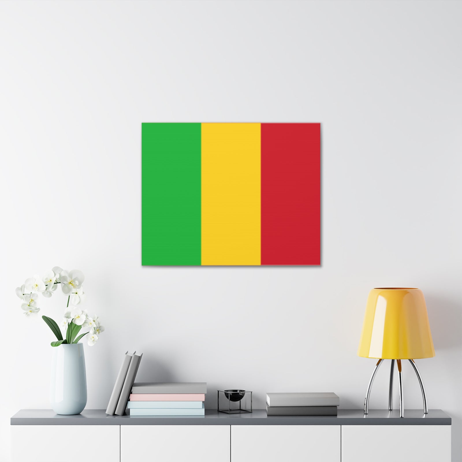 Mali Country Flag Canvas Vibrant Wall Art Unframed Home Decor-Express Your Love Gifts