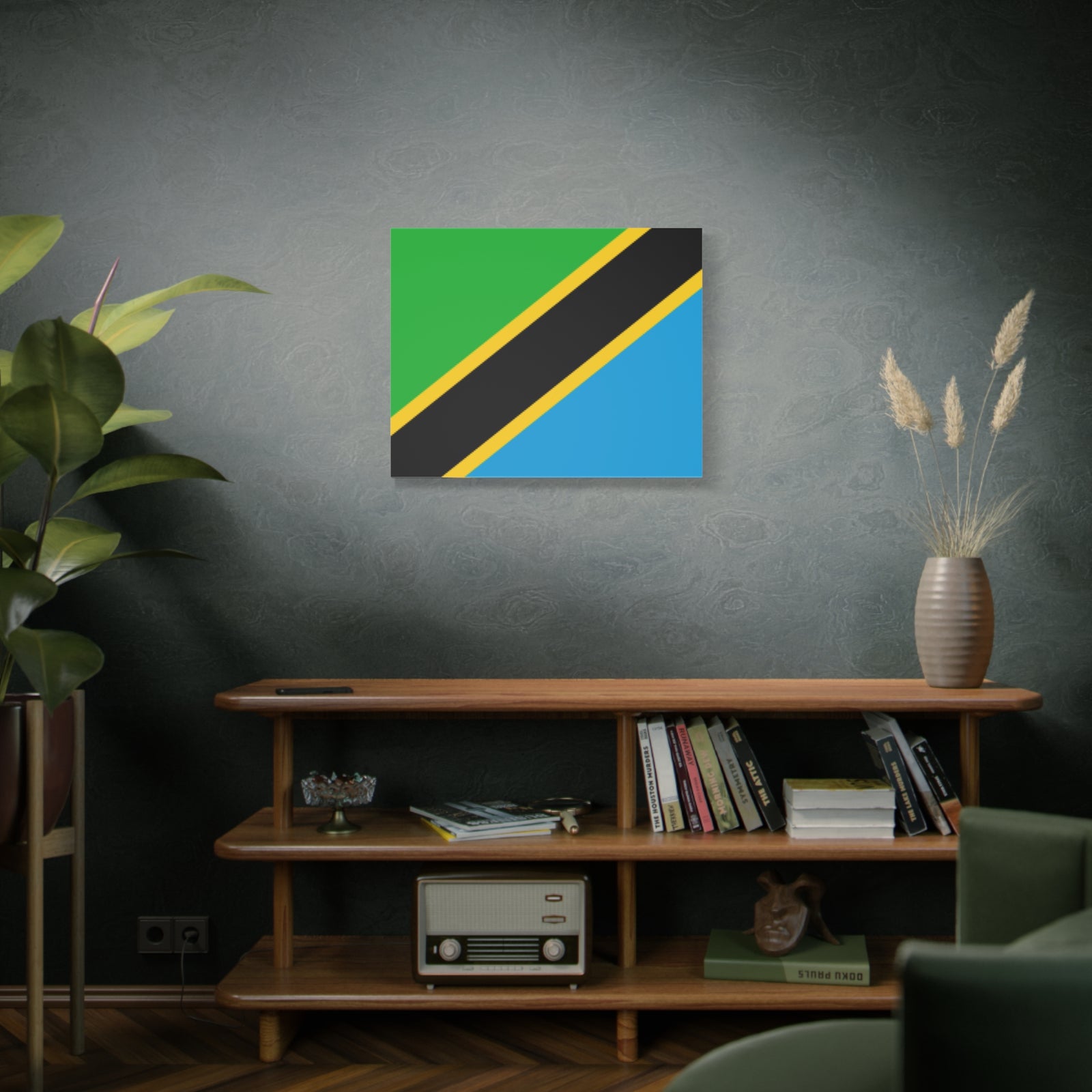 Tanzania Country Flag Canvas Vibrant Wall Art Unframed Home Decor-Express Your Love Gifts