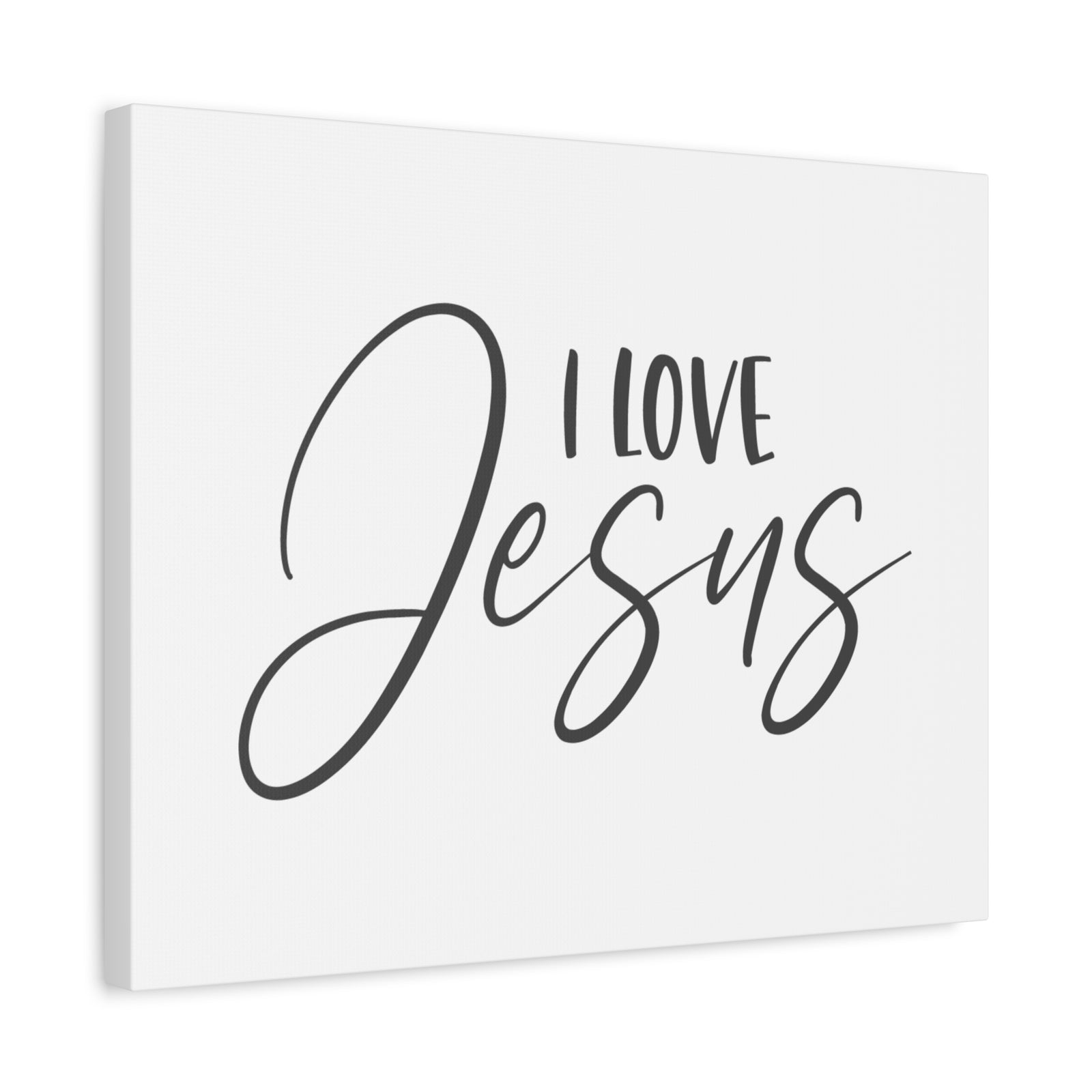 Scripture Canvas I Love Jesus Psalm 23:6 Christian Wall Art Bible Verse Print Ready to Hang-Express Your Love Gifts
