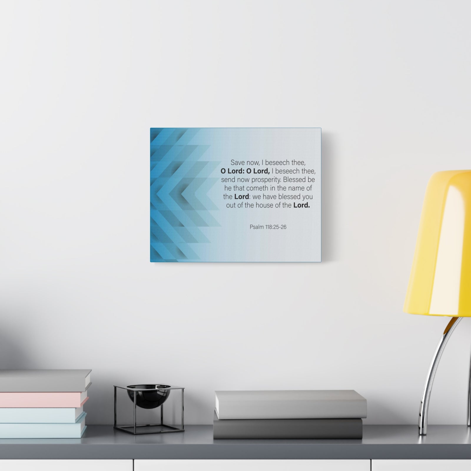 Bible Verse Canvas Save Now Psalm 118:25-26 Wall Art Christian Home Decor-Express Your Love Gifts