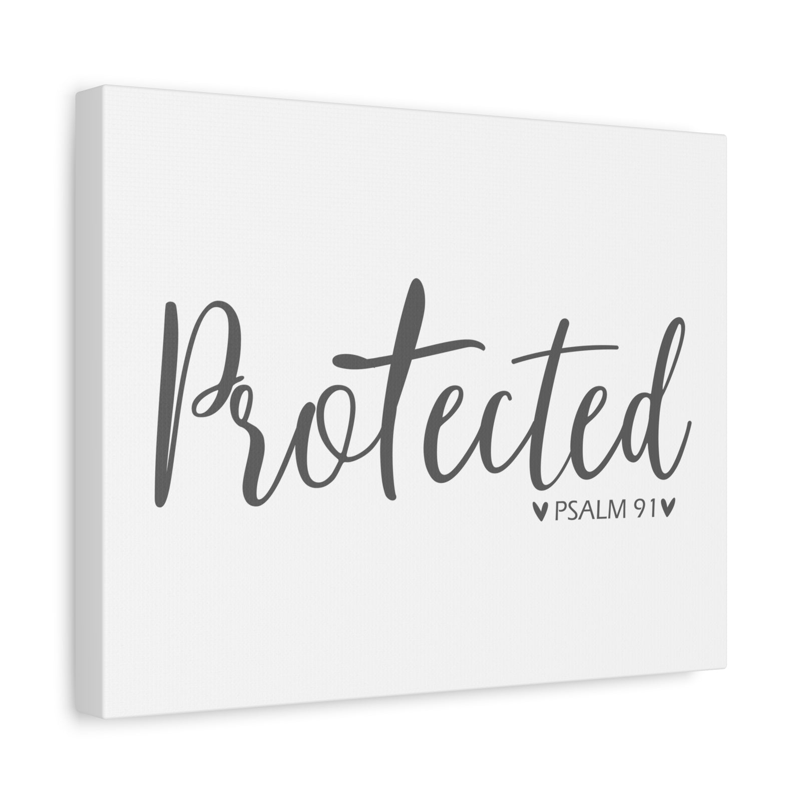 Scripture Canvas Protected Psalm 91 Christian Wall Art Bible Verse Print Ready to Hang-Express Your Love Gifts