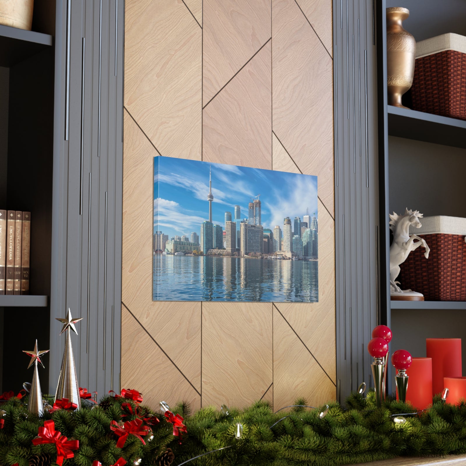 Toronto Daylight Skyline Canvas Artwork High-Quality Breathtaking Stunning Cityscape for Home Decor Ready to Hang-Express Your Love Gifts