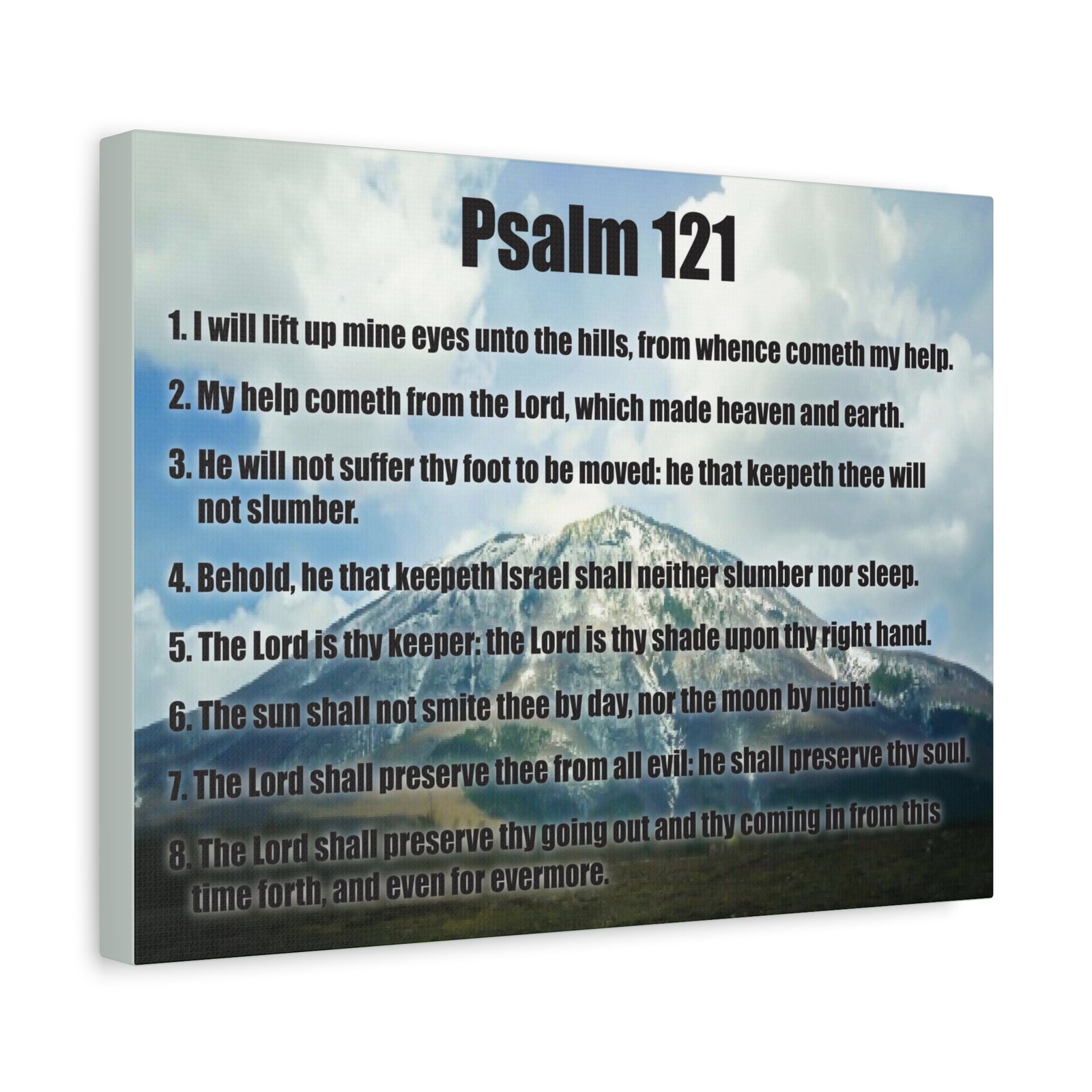 Scripture Walls God Watches Over You Psalm 121:7 Christian Wall Art Print Ready to Hang-Express Your Love Gifts