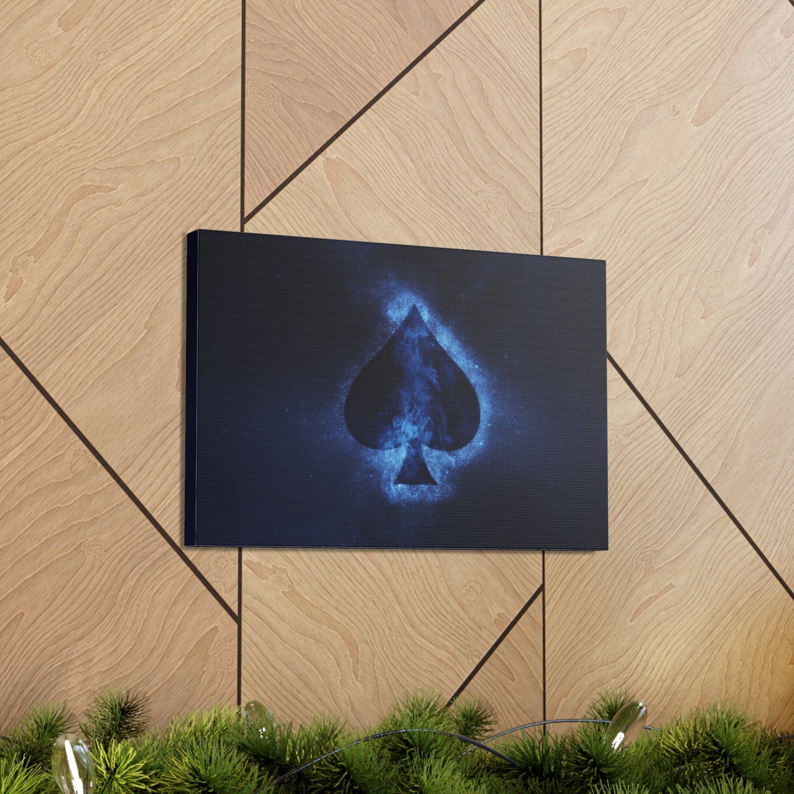Abstract Spades Playing Card Canvas Wall Art for Home Decor Ready-to-Hang-Express Your Love Gifts