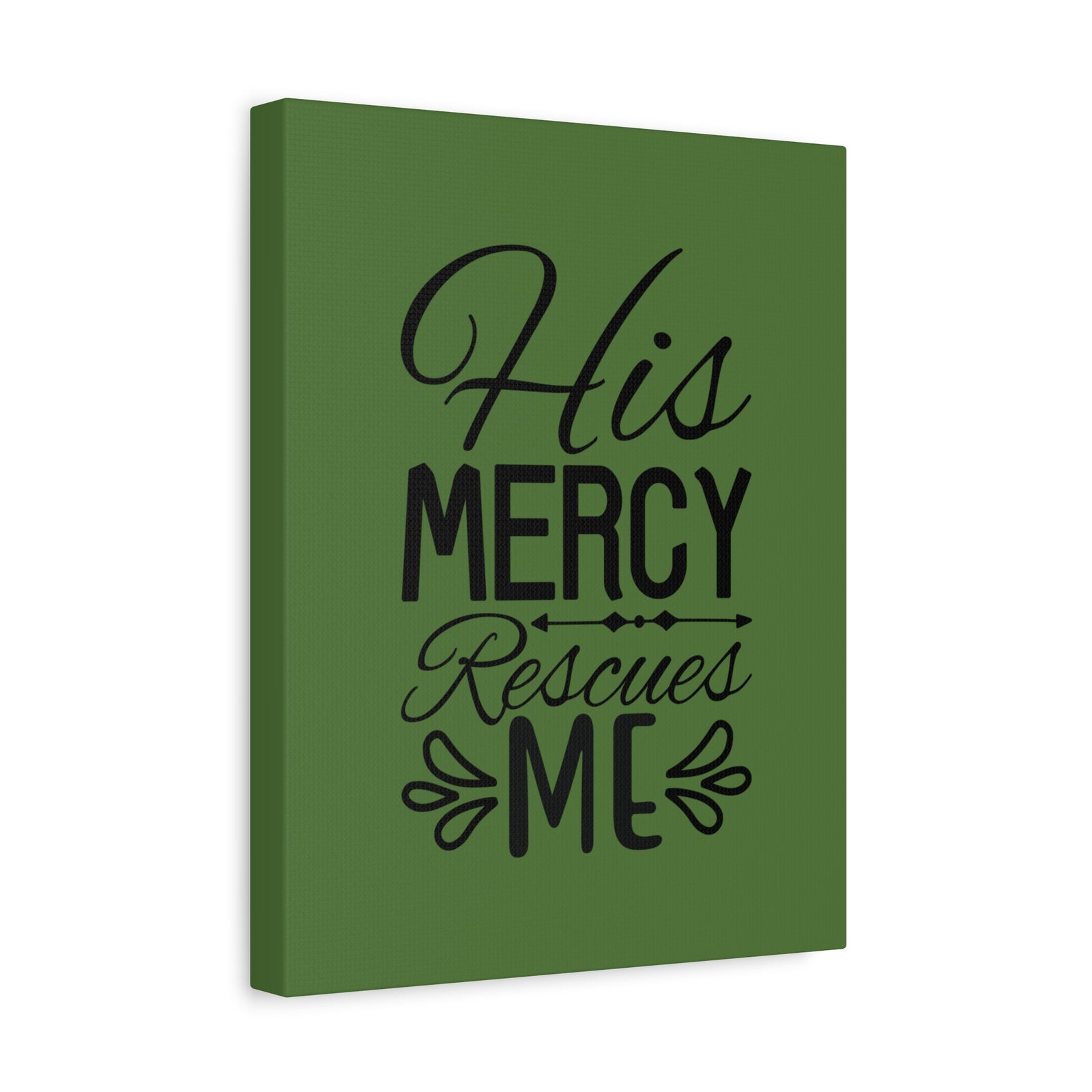 Scripture Walls Rescues Me Dark Green Psalm 71:2 Bible Canvas Christian Wall Art Ready to Hang-Express Your Love Gifts