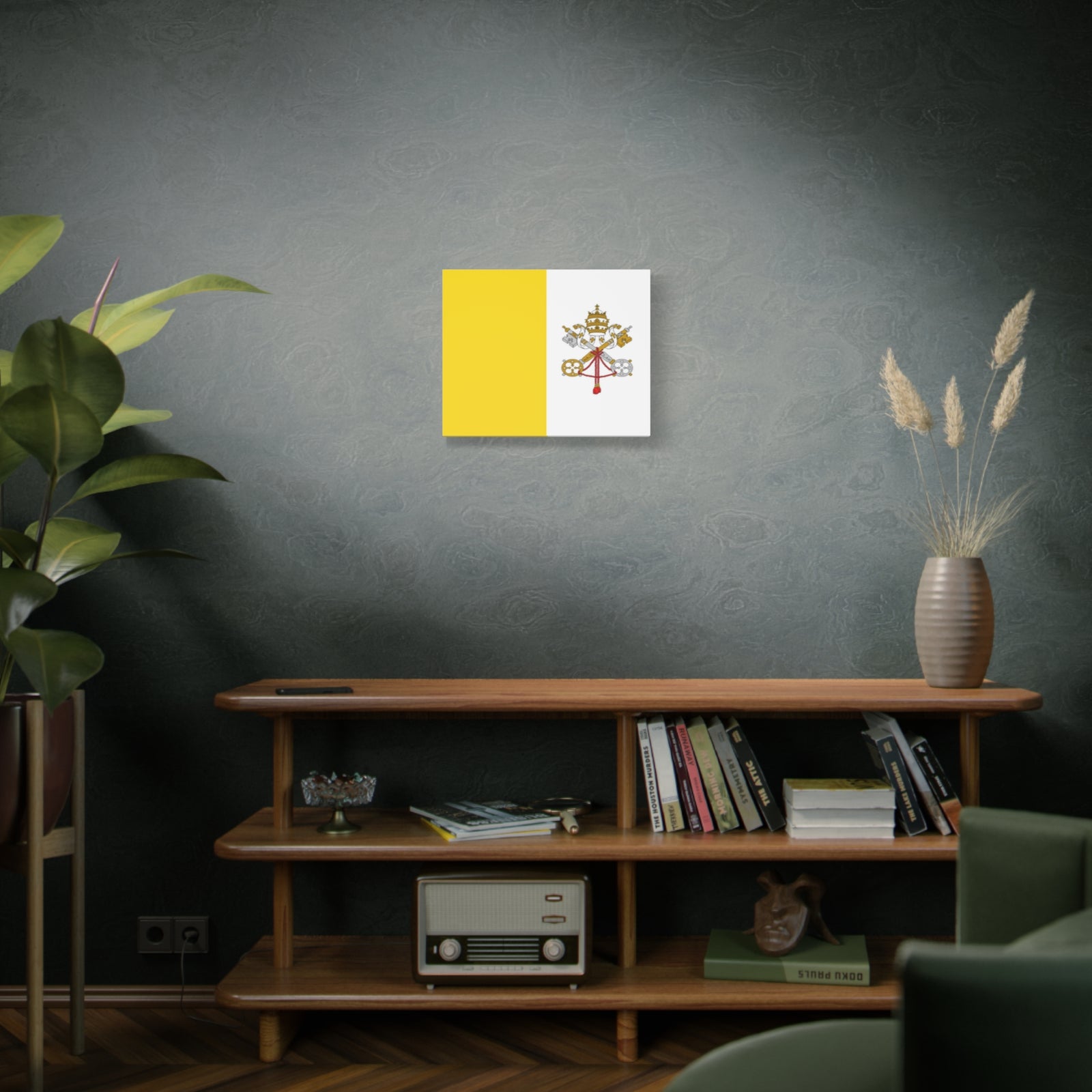 Vatican City Country Flag Canvas Vibrant Wall Art Unframed Home Decor-Express Your Love Gifts