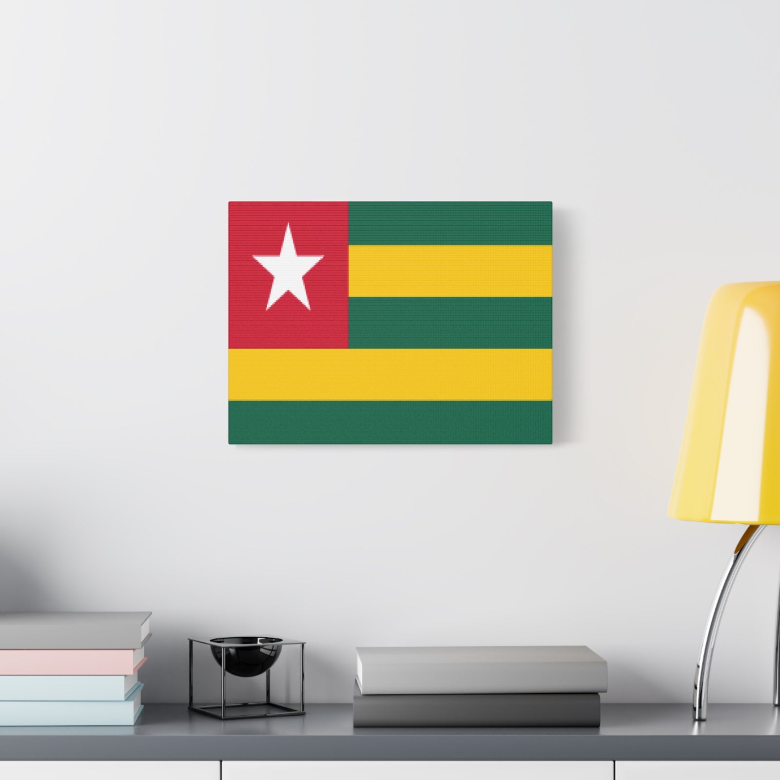 Togo Country Flag Canvas Vibrant Wall Art Unframed Home Decor-Express Your Love Gifts