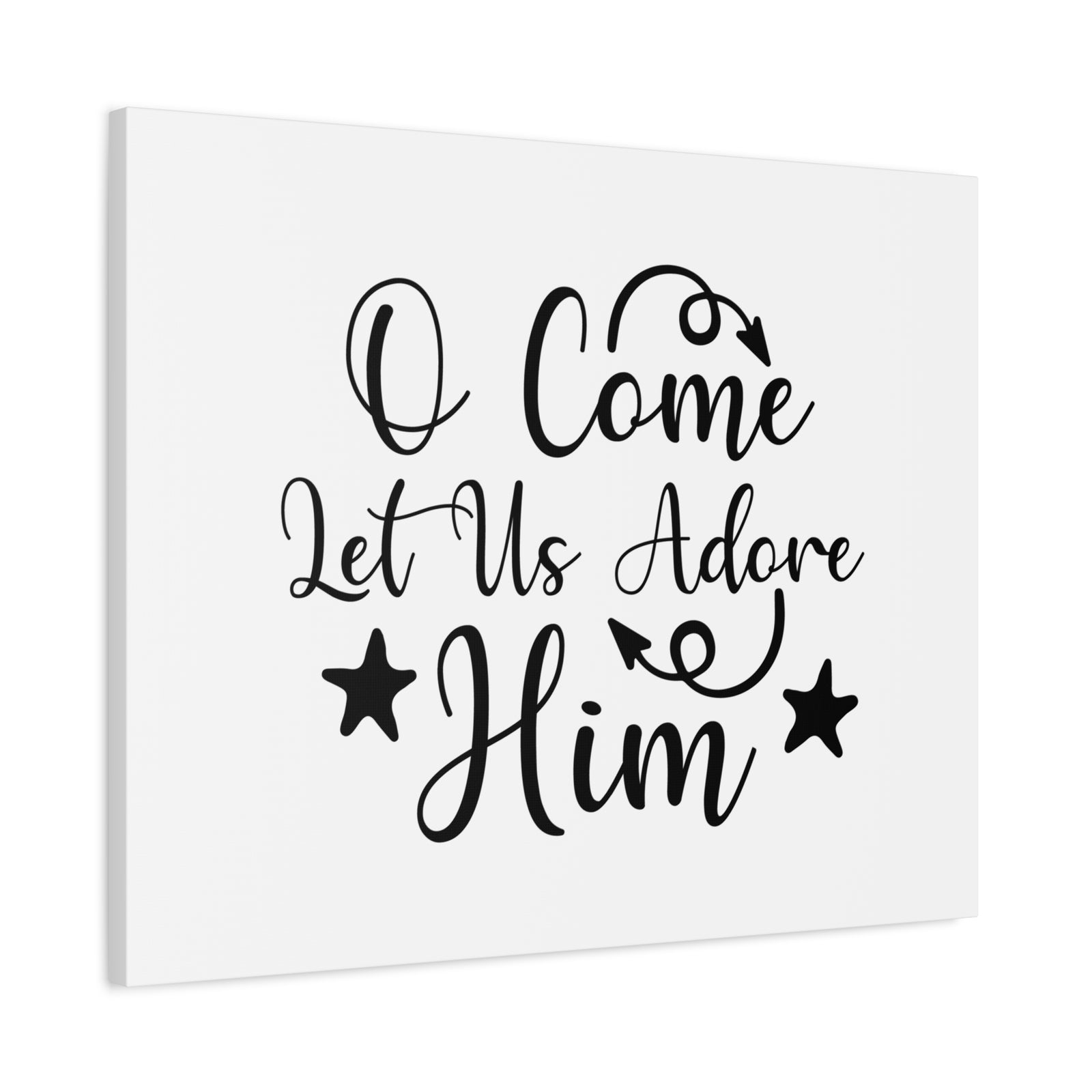 Scripture Walls Let Us Adore Him Psalm 95:6 Christian Wall Art Print Ready to Hang-Express Your Love Gifts