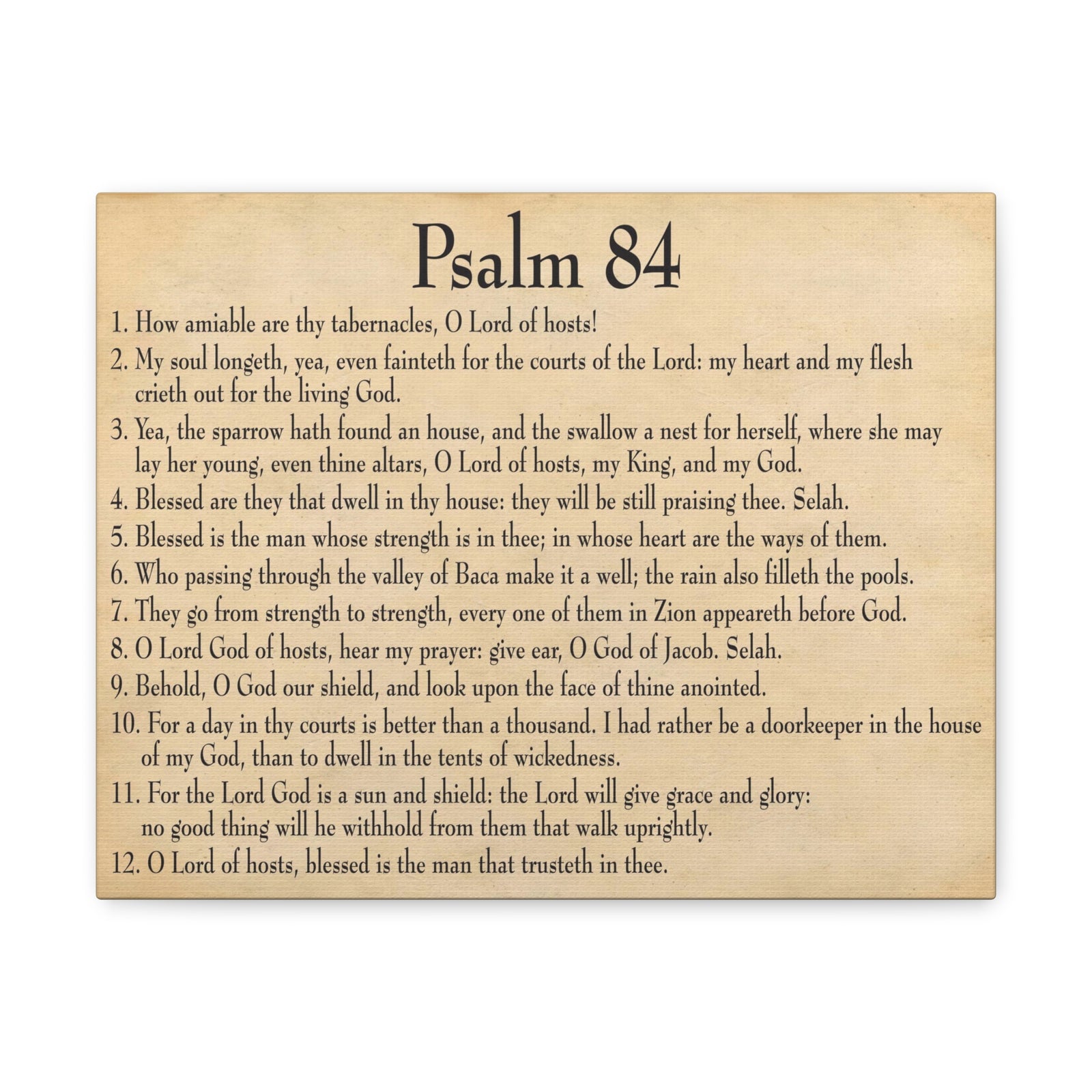 Scripture Walls Dwelling In God's Presence Psalm 84:4 Christian Wall Art Bible Verse Print Ready to Hang-Express Your Love Gifts