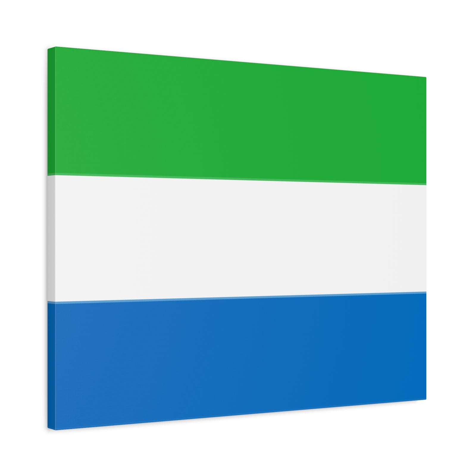 Sierra Leone Country Flag Canvas Vibrant Wall Art Unframed Home Decor-Express Your Love Gifts
