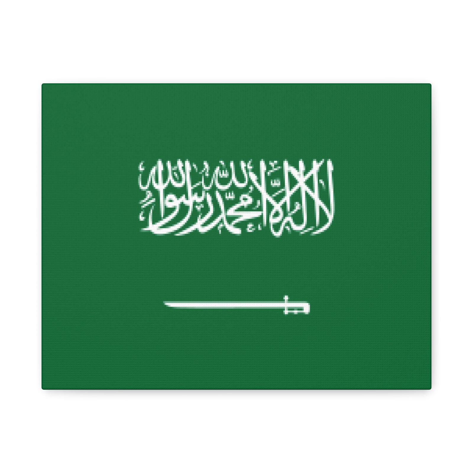 Saudi Arabia Country Flag Canvas Vibrant Wall Art Unframed Home Decor-Express Your Love Gifts