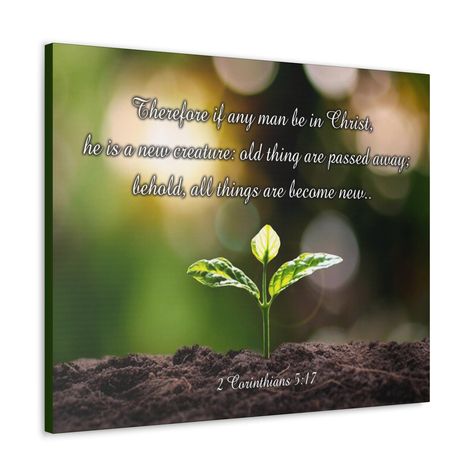 Scripture Walls Men Be in Christ 2 Corinthians 5:17 Christian Wall Art Print Ready to Hang Unframed-Express Your Love Gifts