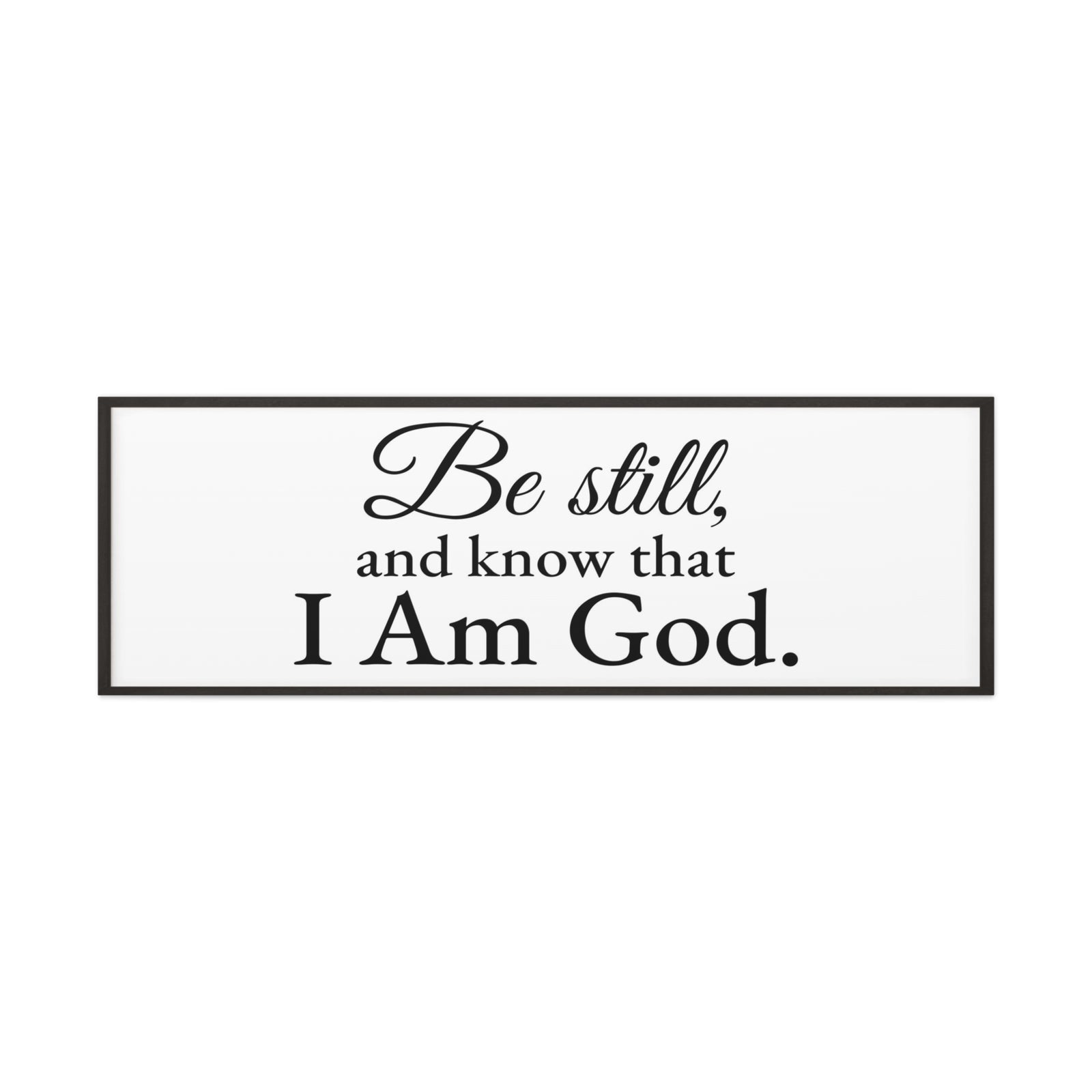 Scripture Walls Be Still Psalm 46:10 White Bible Verse Canvas Christian Wall Art Ready to Hang Unframed-Express Your Love Gifts