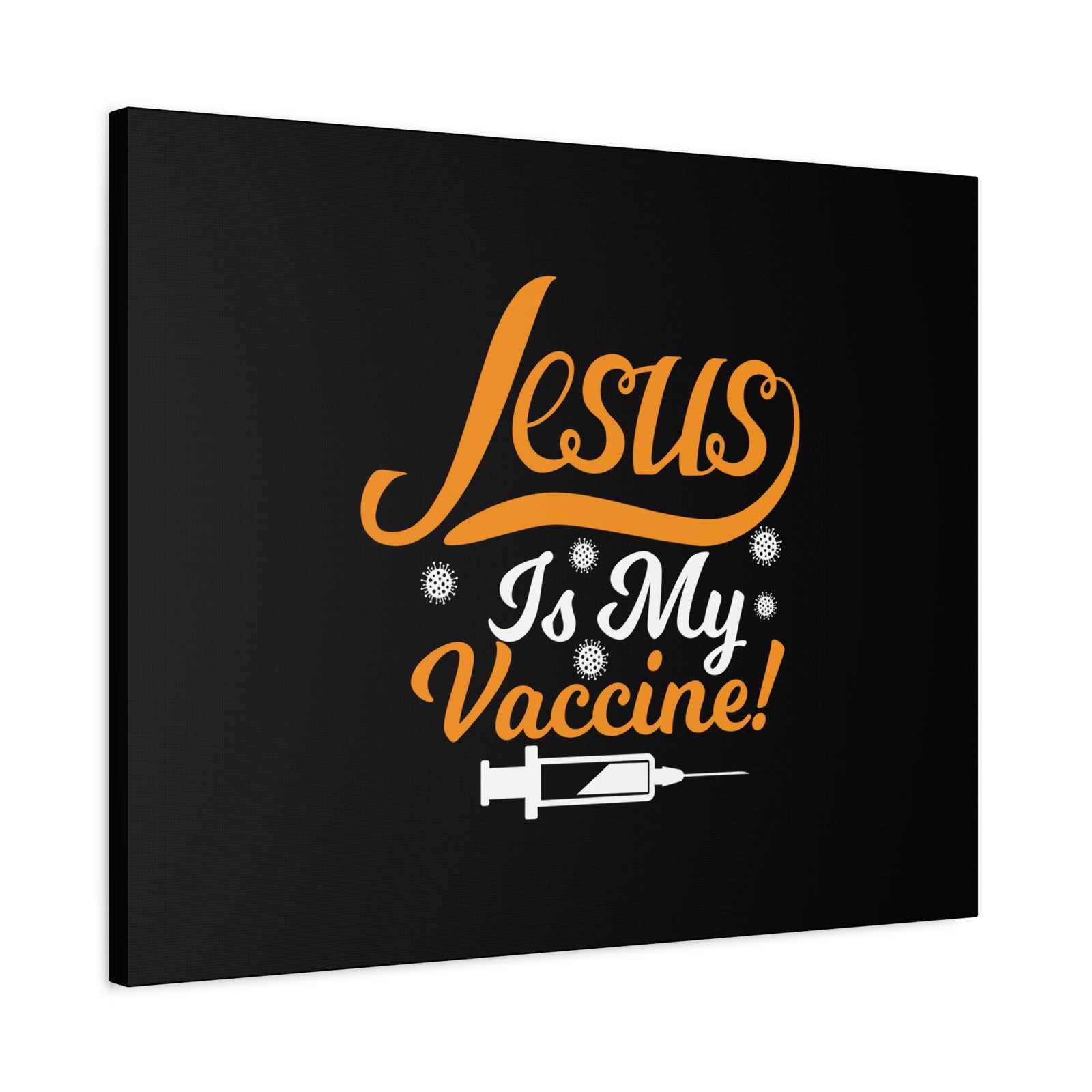 Scripture Canvas Jesus Is My Vaccine Psalm 63:3 Christian Wall Art Bible Verse Print Ready to Hang-Express Your Love Gifts