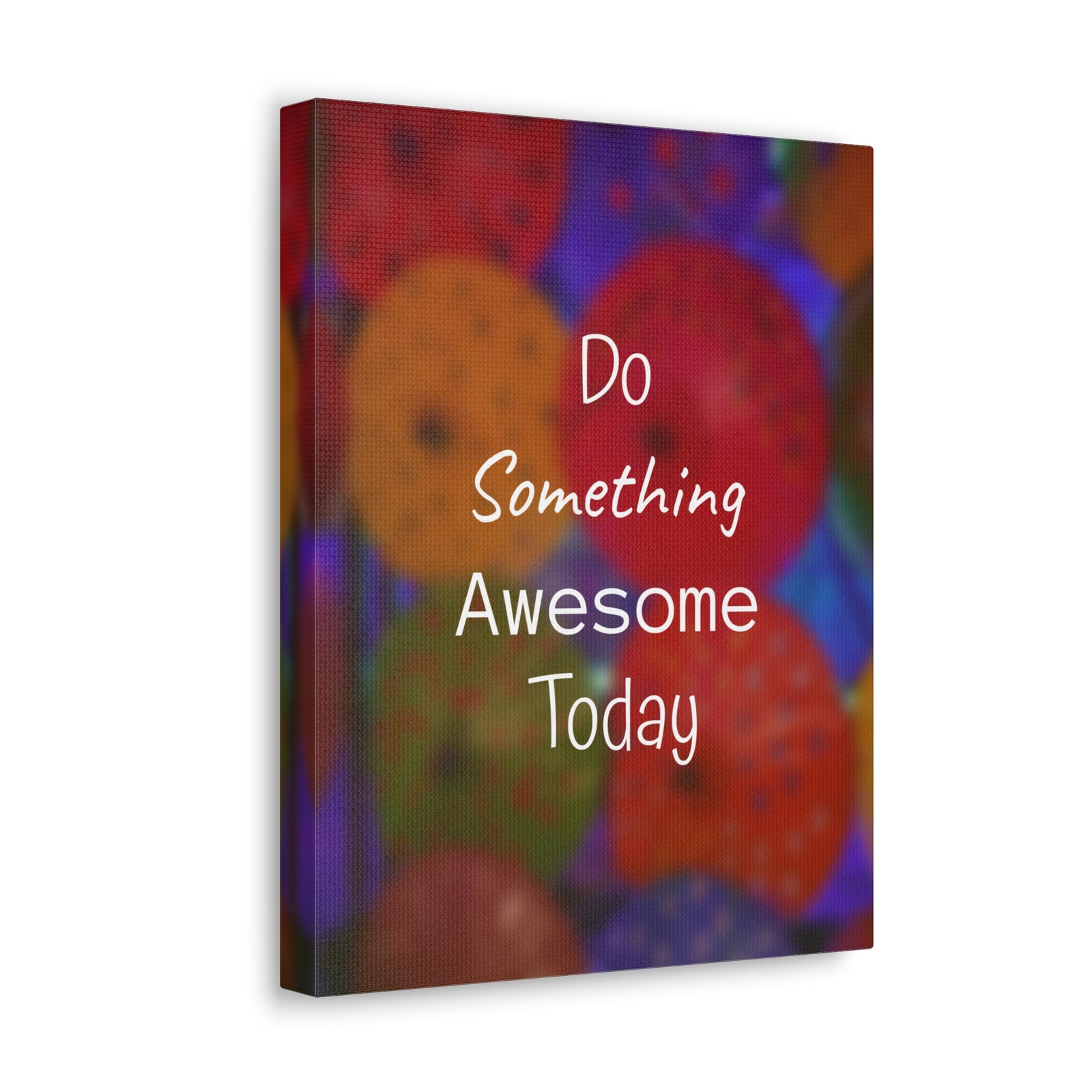 Inspirational Quote Canvas Do Something Awesome Today Motivational Print Ready to Hang Artwork-Express Your Love Gifts