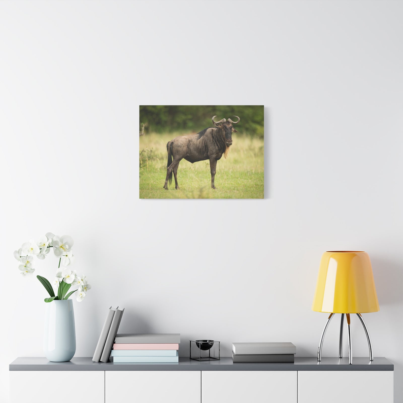 Funny Wildebeest Silly Wildebeest Scene Outdoor Wall Art Ready to Hang-Express Your Love Gifts