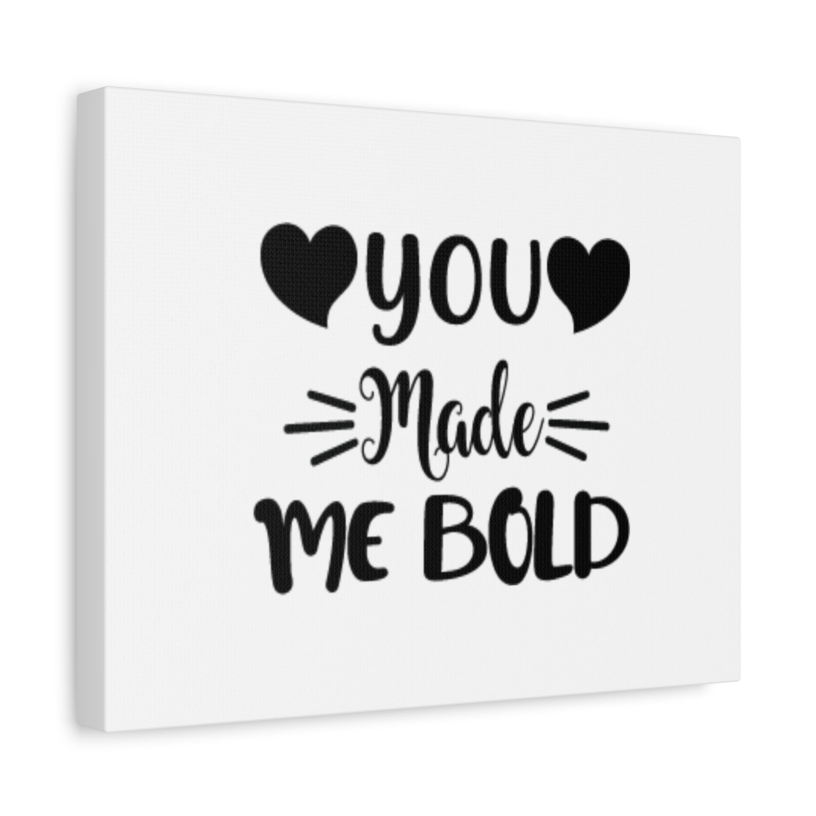 Scripture Canvas You Made Me Bold Psalms 138:3 Hearts Christian Wall Art Bible Verse Print Ready to Hang-Express Your Love Gifts