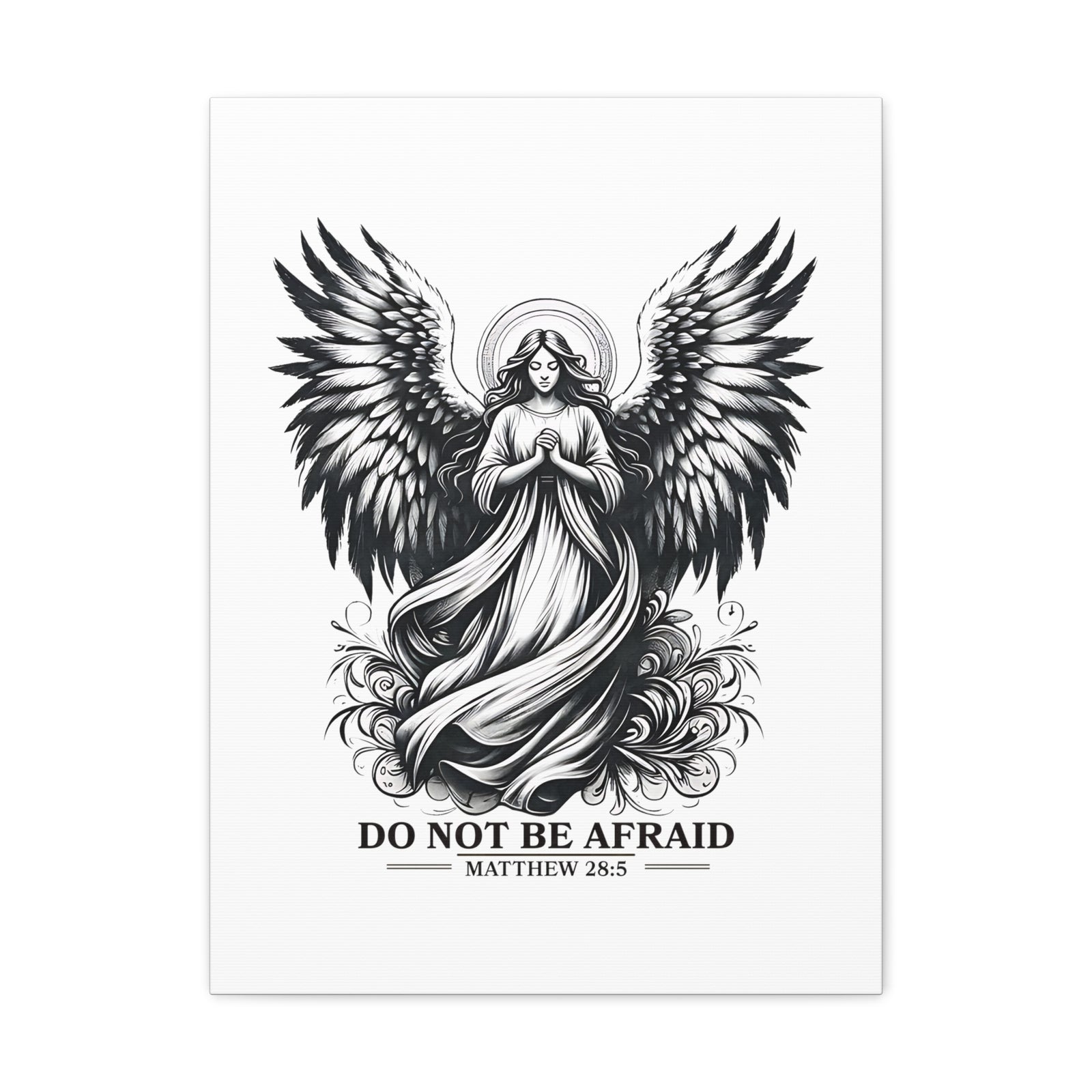 Scripture Walls Matthew 28:5 Do Not Be Afraid Bible Verse Canvas Christian Wall Art Ready to Hang Unframed-Express Your Love Gifts