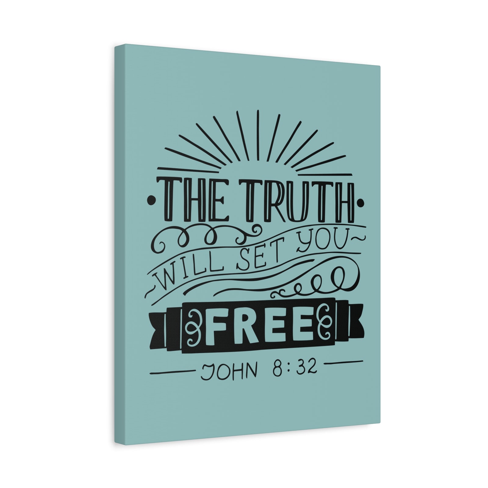Scripture Walls The Truth Will Set You Free John 8:32 Christian Wall Art Bible Verse Print Ready To Hang-Express Your Love Gifts