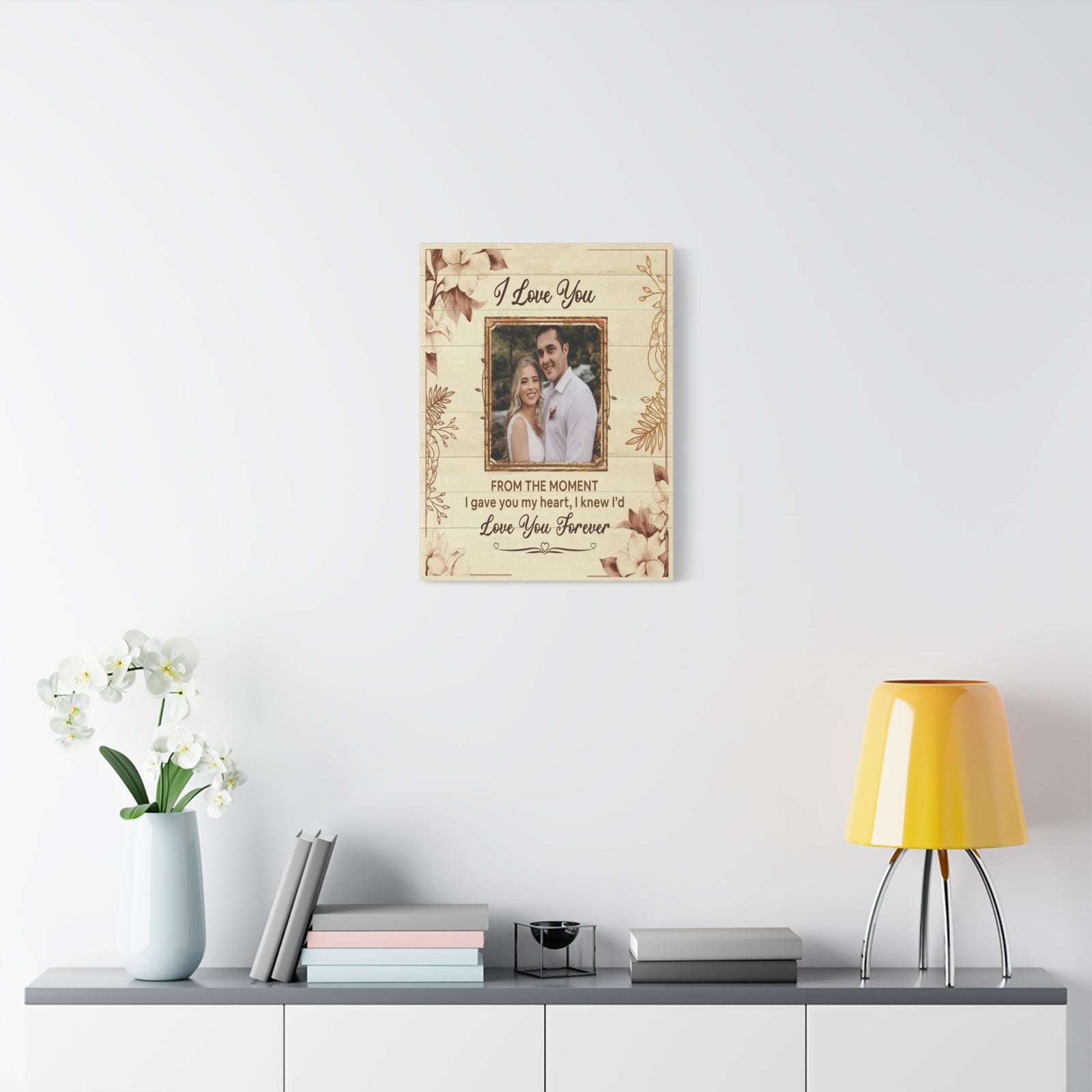 Personalized To My Wife I Love You Forever Custom Photo Canvas Wall Art – Personalized Romantic Gift-Express Your Love Gifts