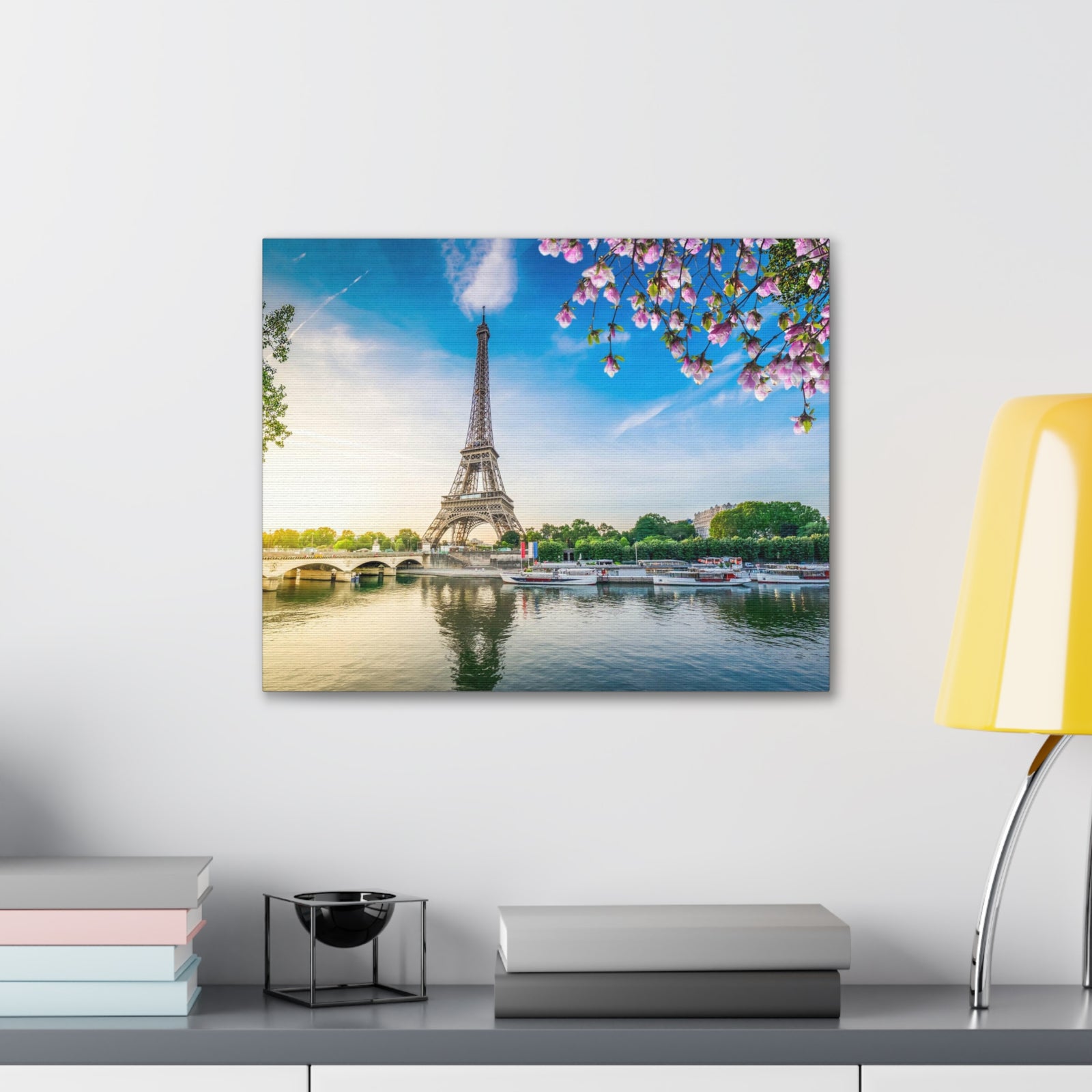 Fantastic View Eiffel Tower France Canvas Artwork High-Quality Breathtaking French City for Home Decor Ready to Hang-Express Your Love Gifts