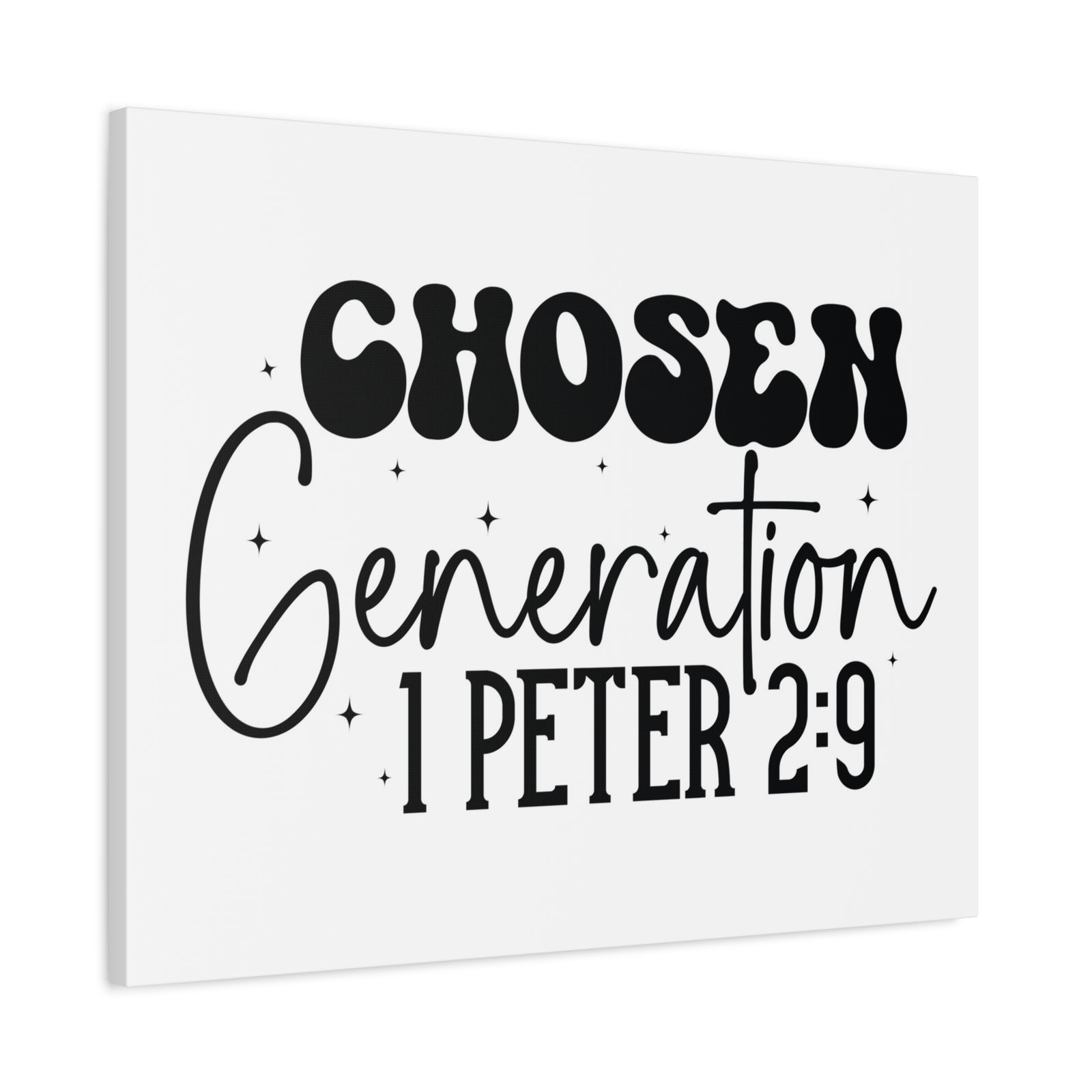 Scripture Walls 1 Peter 2:9 A Chosen Generation Bible Verse Canvas Christian Wall Art Ready to Hang Unframed-Express Your Love Gifts