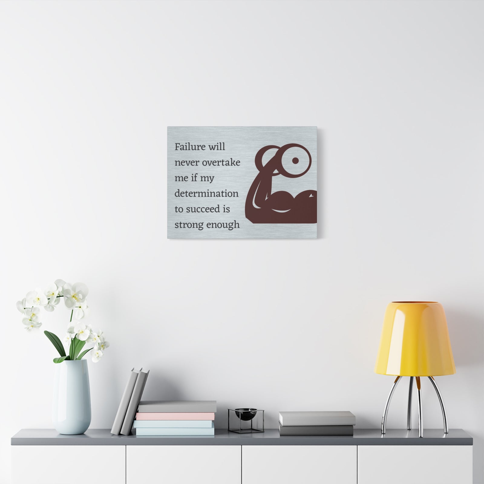 Inspirational Wall Art Determination To Succeed Motivation Wall Decor for Home Office Gym Inspiring Success Quote Print Ready to Hang-Express Your Love Gifts
