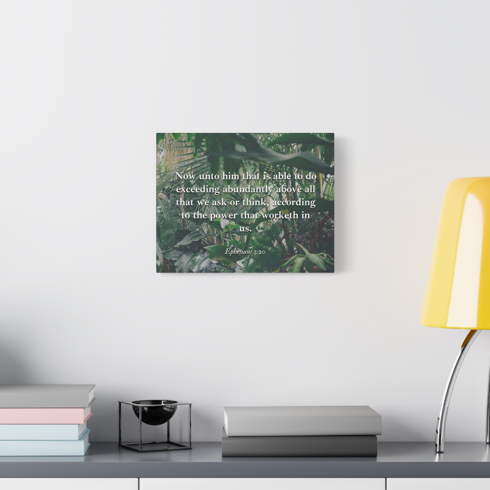 Scripture Canvas Above All Ephesians 3:20 Christian Wall Art Bible Verse Print Ready to Hang-Express Your Love Gifts