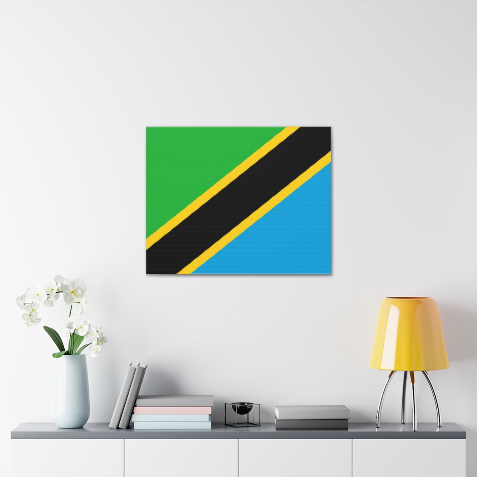 Tanzania Country Flag Canvas Vibrant Wall Art Unframed Home Decor-Express Your Love Gifts