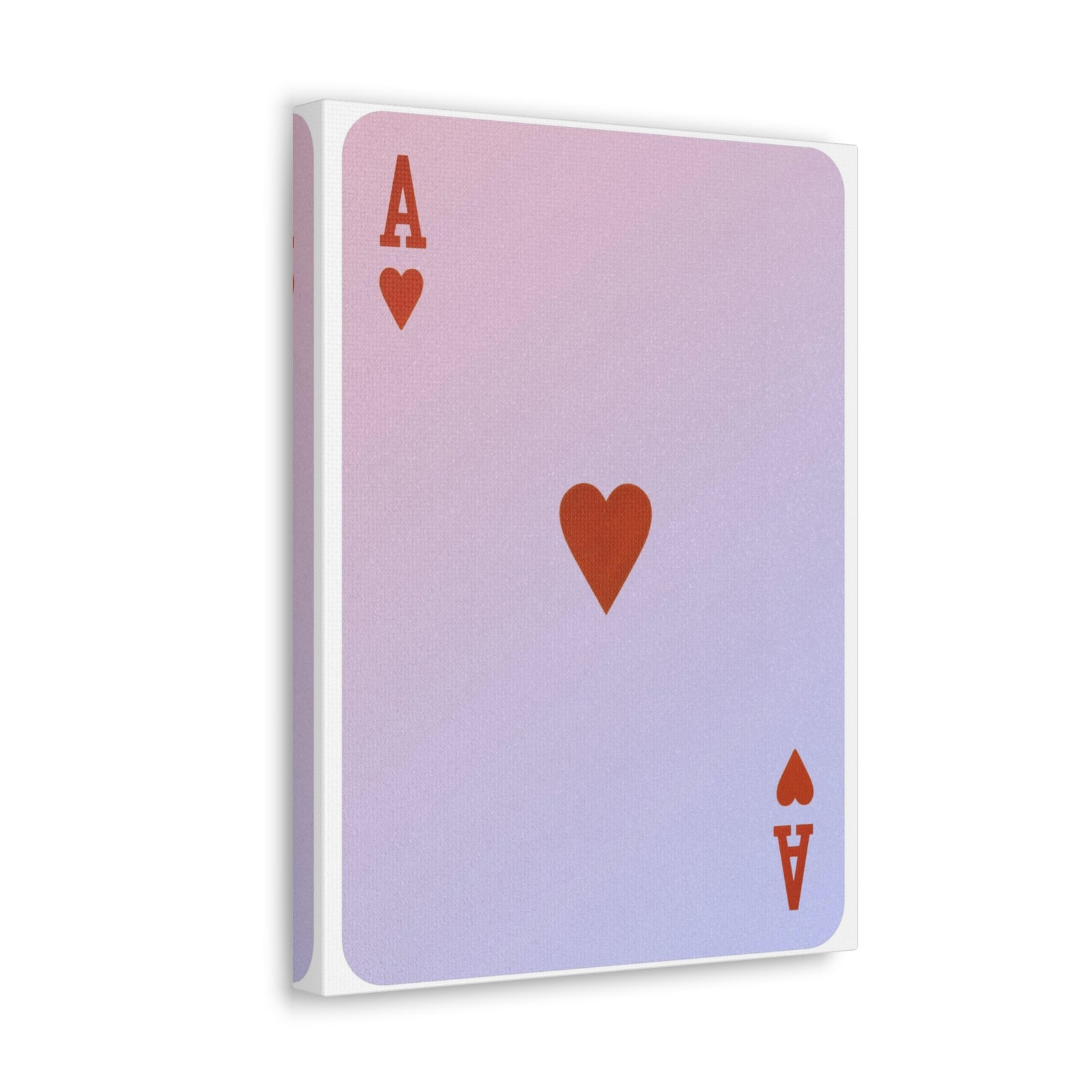 Ace Of Hearts Playing Card Canvas Wall Art for Home Decor Ready-to-Hang-Express Your Love Gifts
