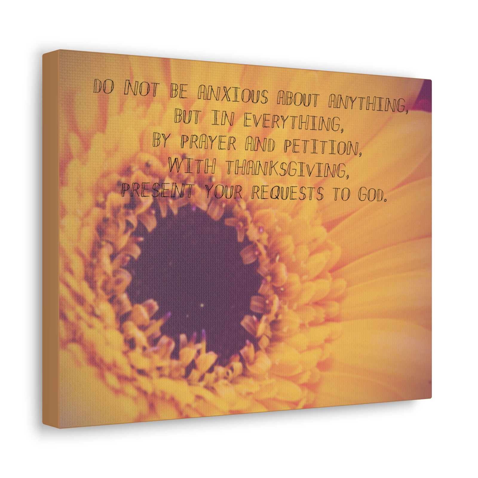 Scripture Canvas Requests To God Philippians 4:6 Christian Wall Art Bible Verse Print Ready to Hang-Express Your Love Gifts