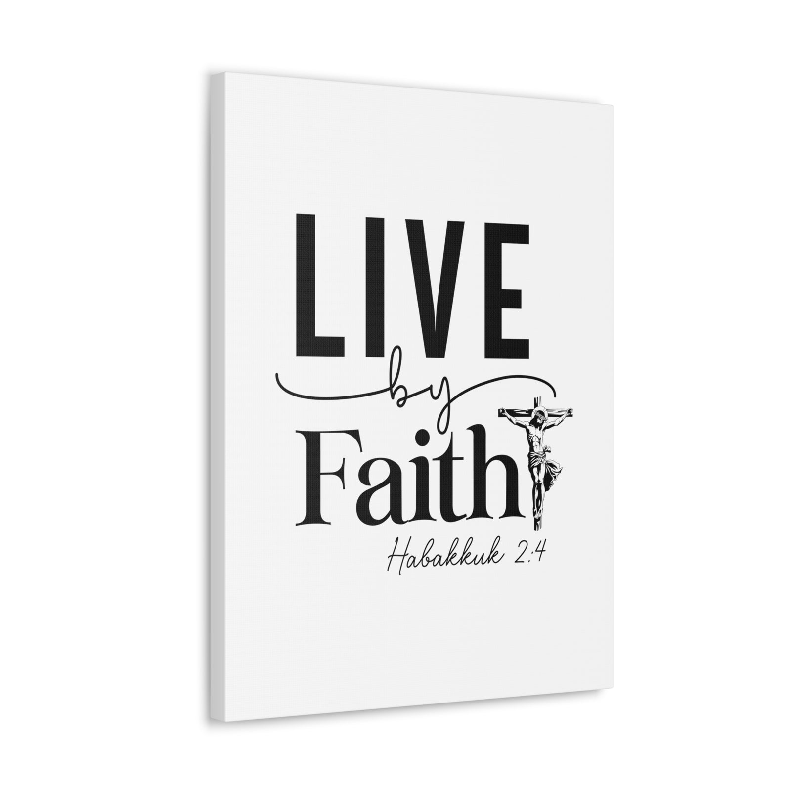 Scripture Walls Scripture Walls Live By Faith Bible Verse Canvas Christian Wall Art Ready to Hang Unframed-Express Your Love Gifts
