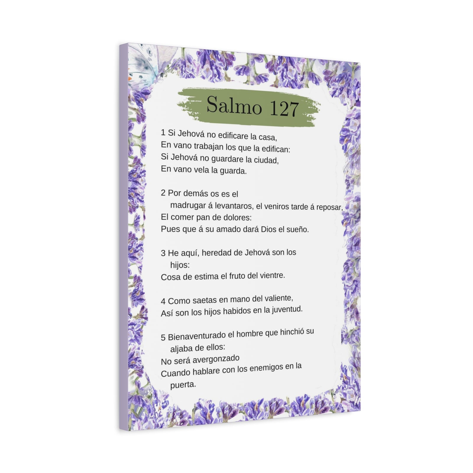 Salmo 127 Impresión De Arte Cristiano en la Pared Lista Para Colgar-Express Your Love Gifts